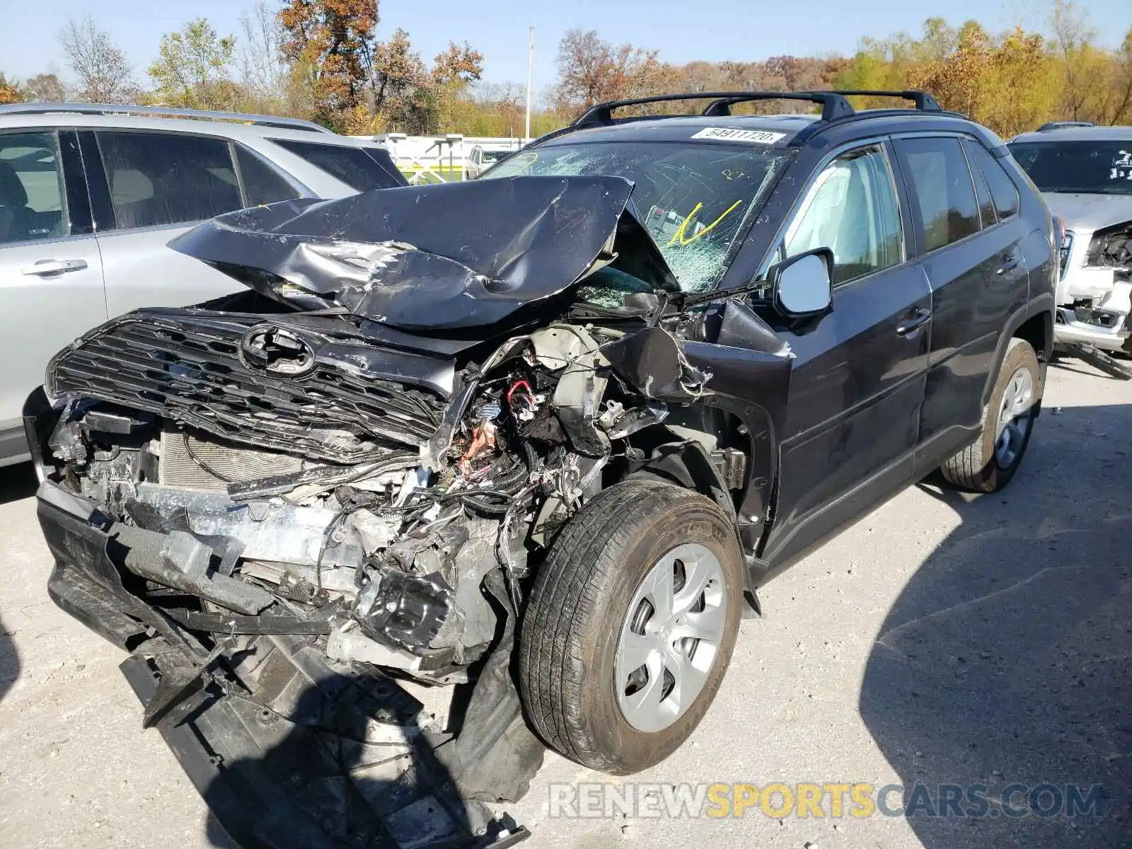 2 Photograph of a damaged car 2T3H1RFV7LC059801 TOYOTA RAV4 2020