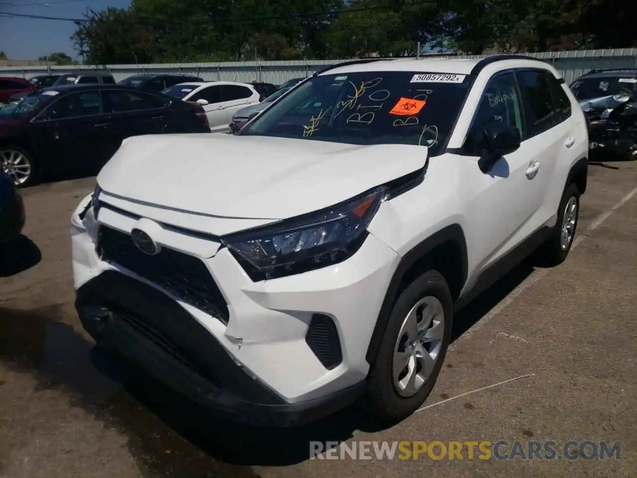 2 Photograph of a damaged car 2T3H1RFV7LC061323 TOYOTA RAV4 2020