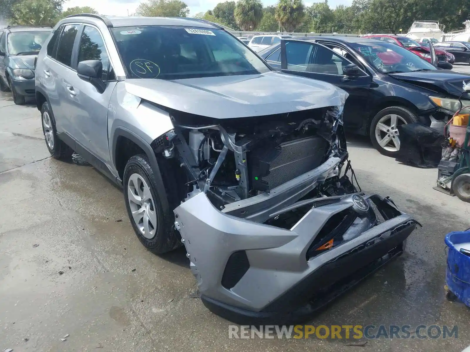 1 Photograph of a damaged car 2T3H1RFV7LC064609 TOYOTA RAV4 2020