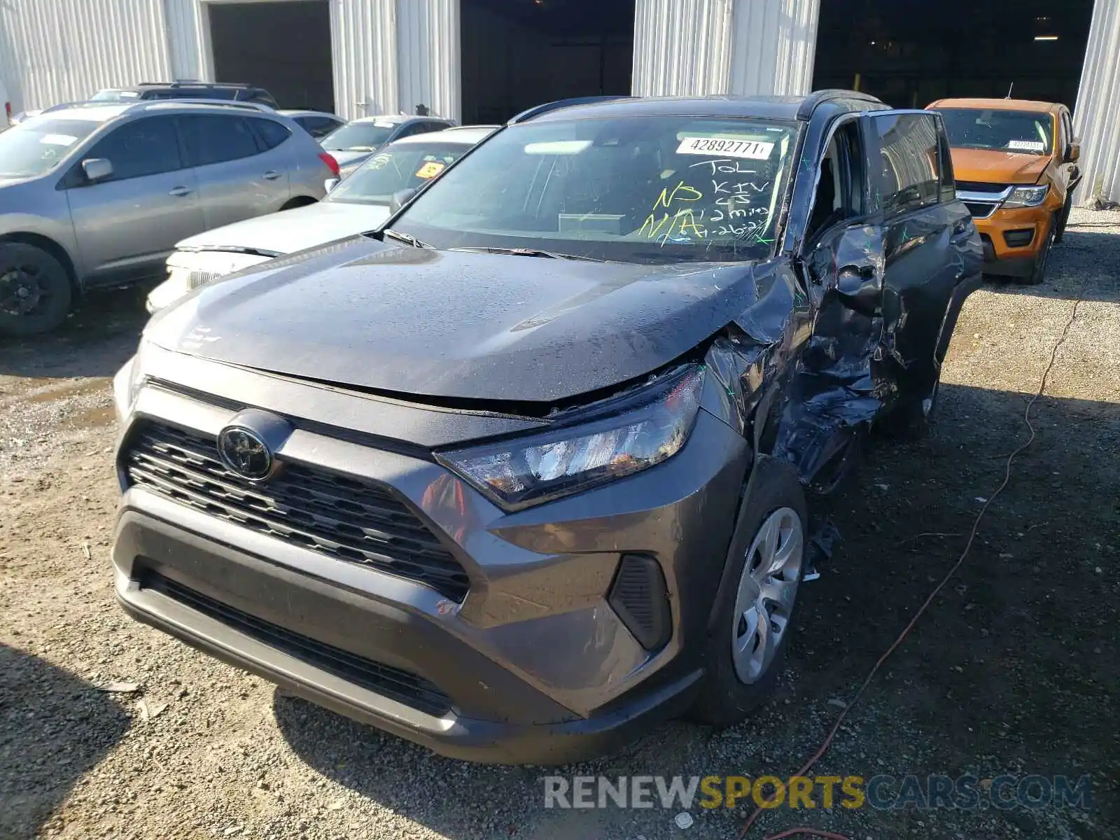 2 Photograph of a damaged car 2T3H1RFV7LC065176 TOYOTA RAV4 2020