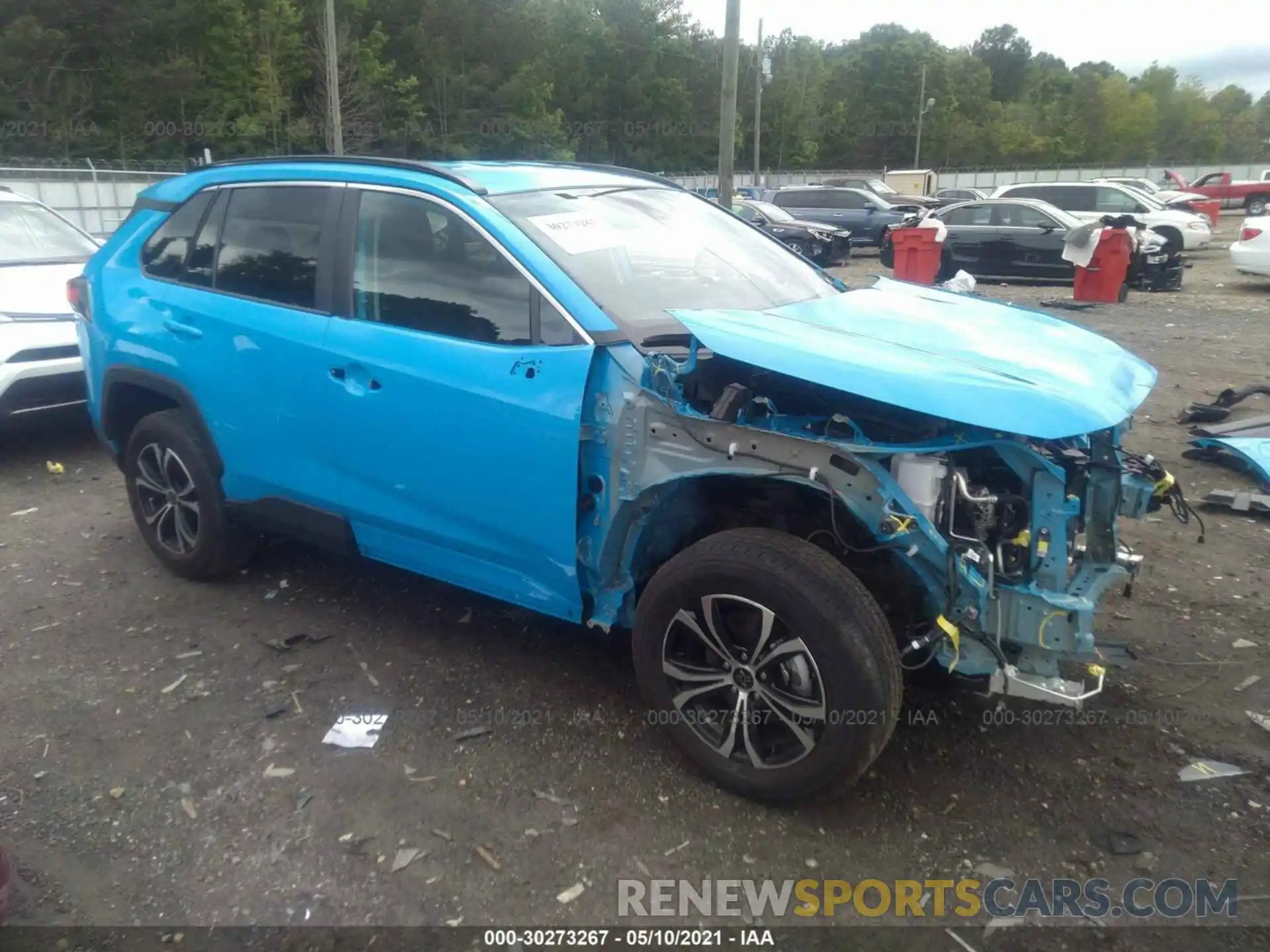 1 Photograph of a damaged car 2T3H1RFV7LC065825 TOYOTA RAV4 2020