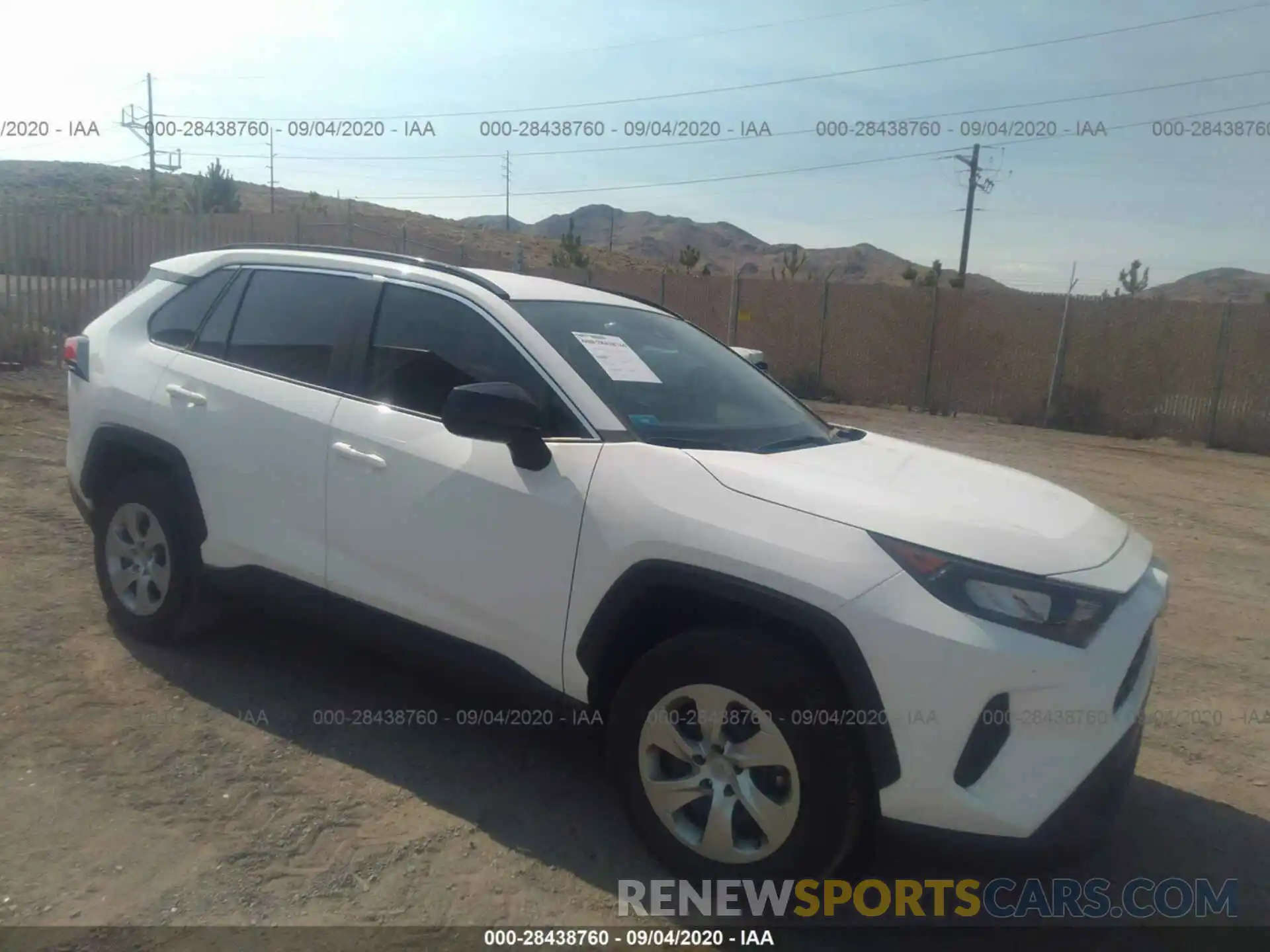 1 Photograph of a damaged car 2T3H1RFV7LC068854 TOYOTA RAV4 2020