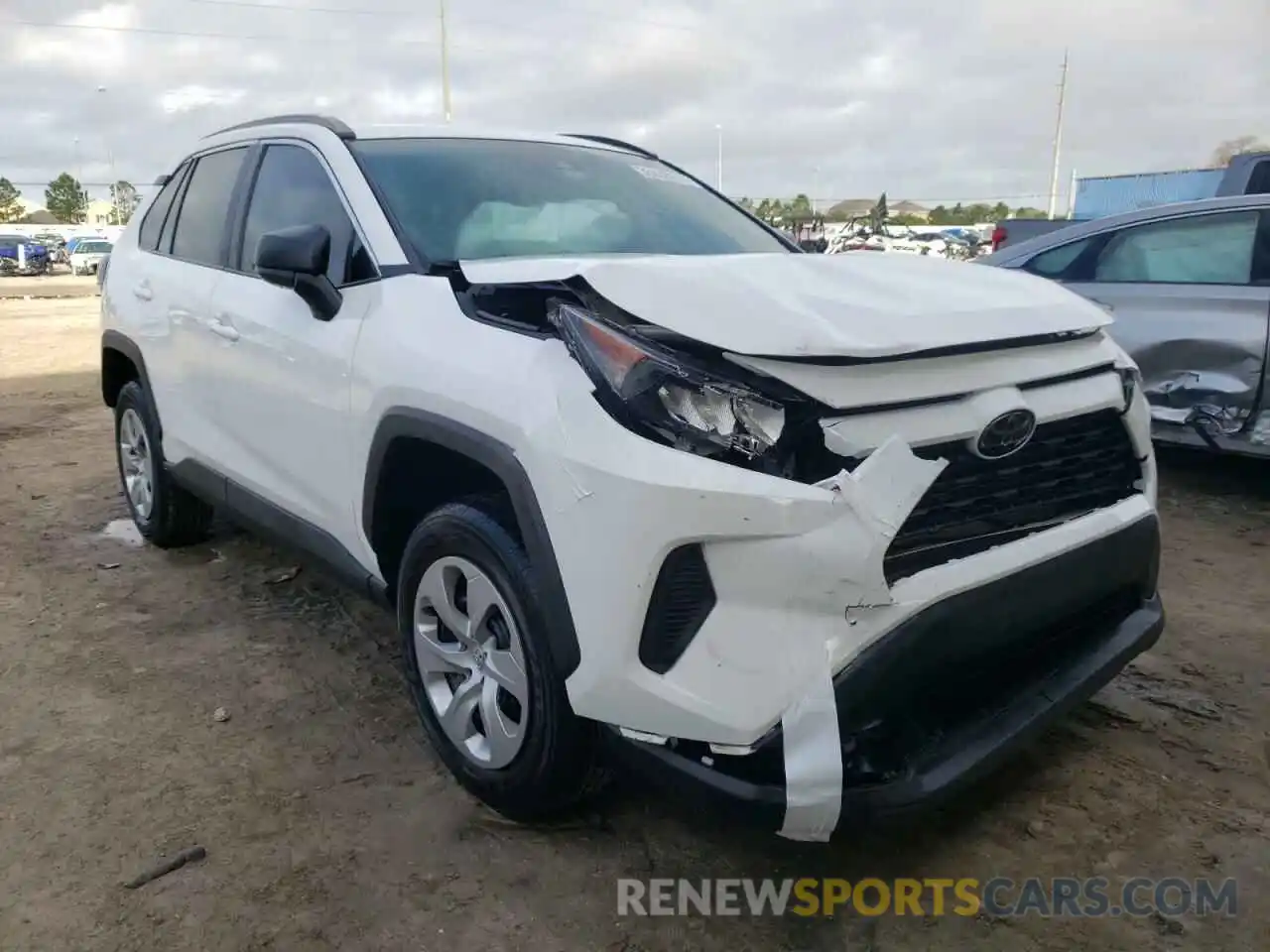 1 Photograph of a damaged car 2T3H1RFV7LC074671 TOYOTA RAV4 2020