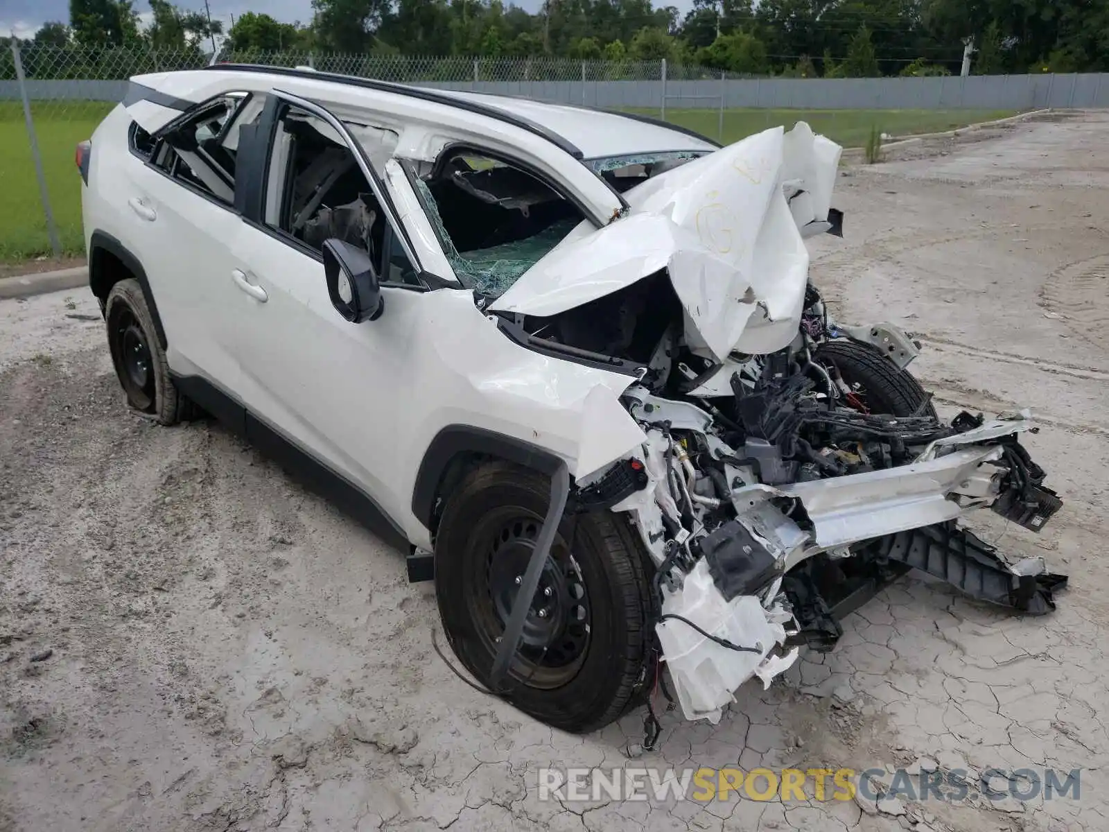 1 Photograph of a damaged car 2T3H1RFV7LC078445 TOYOTA RAV4 2020