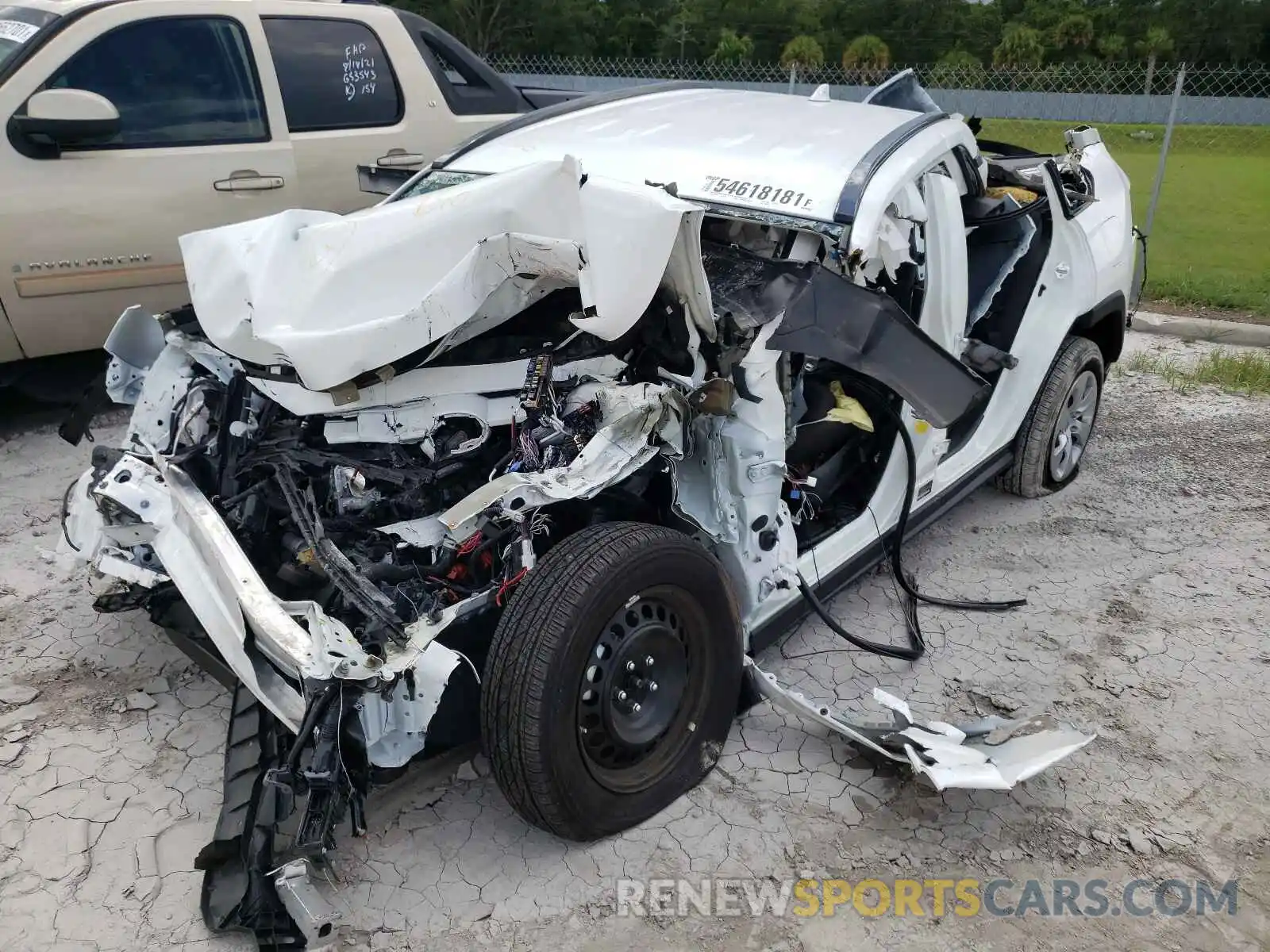 2 Photograph of a damaged car 2T3H1RFV7LC078445 TOYOTA RAV4 2020