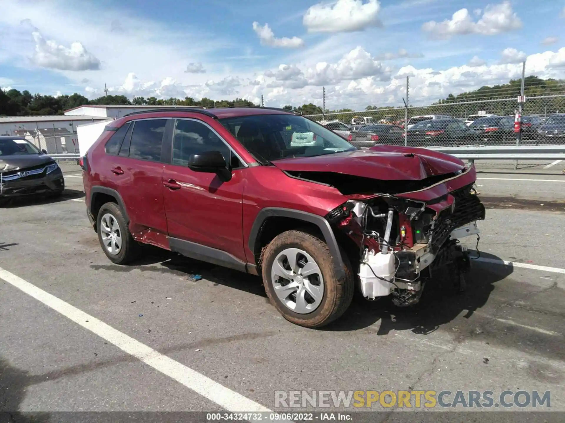 1 Photograph of a damaged car 2T3H1RFV7LC084388 TOYOTA RAV4 2020