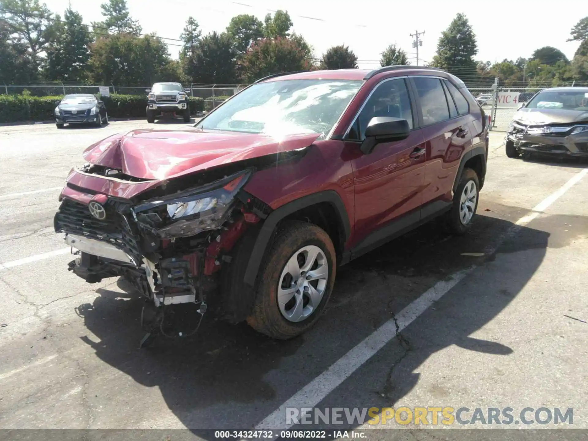 2 Photograph of a damaged car 2T3H1RFV7LC084388 TOYOTA RAV4 2020