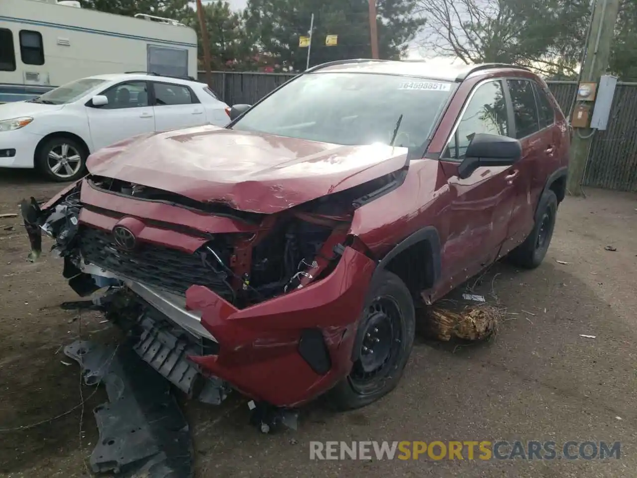 2 Photograph of a damaged car 2T3H1RFV7LW057822 TOYOTA RAV4 2020