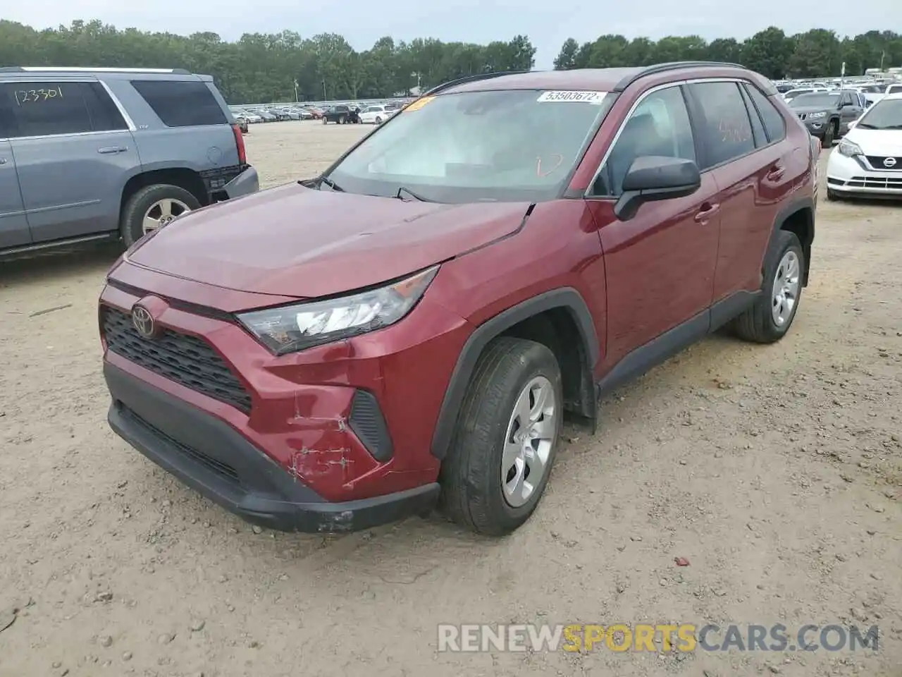 2 Photograph of a damaged car 2T3H1RFV7LW093512 TOYOTA RAV4 2020