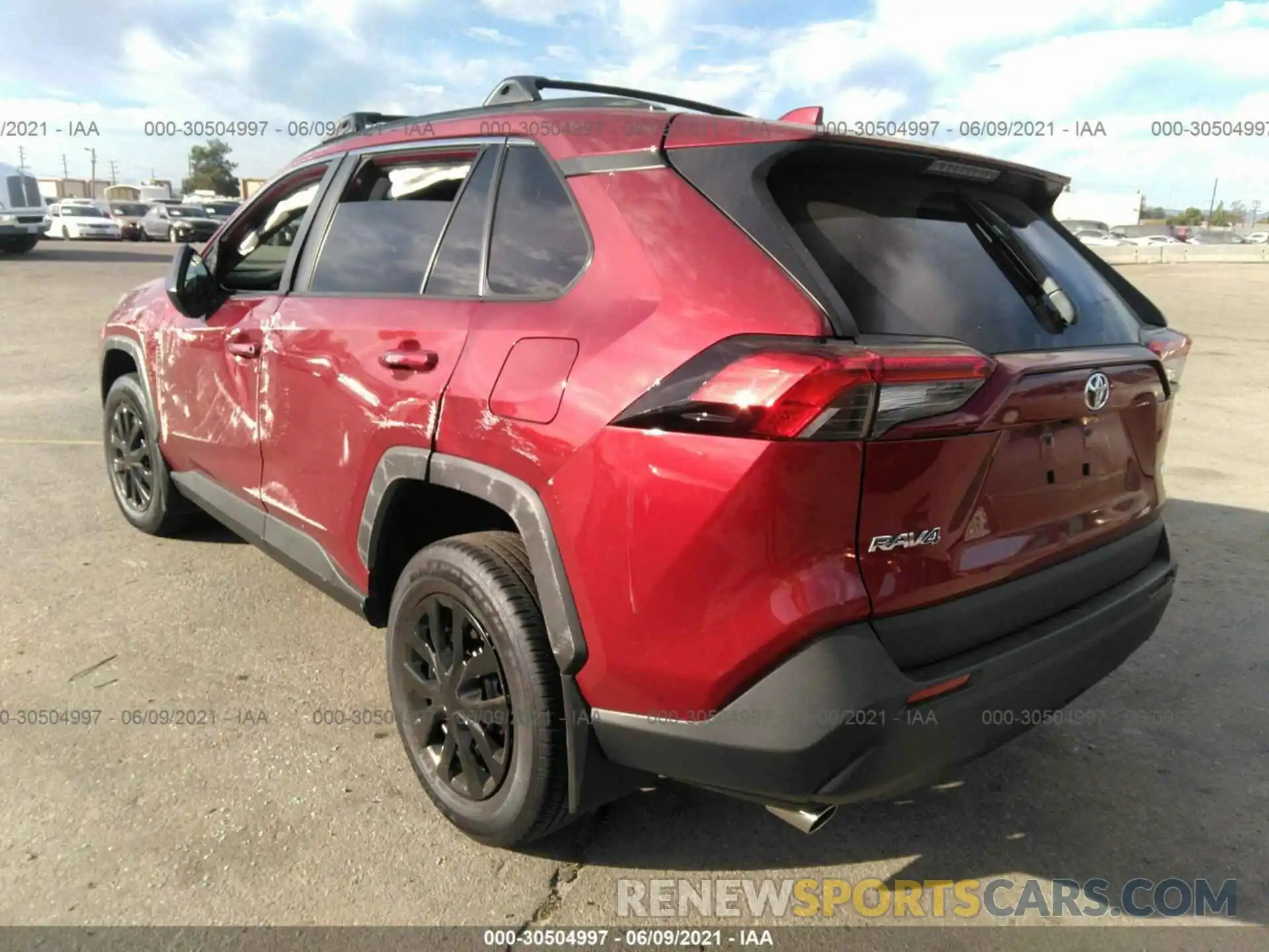 3 Фотография поврежденного автомобиля 2T3H1RFV7LW097673 TOYOTA RAV4 2020