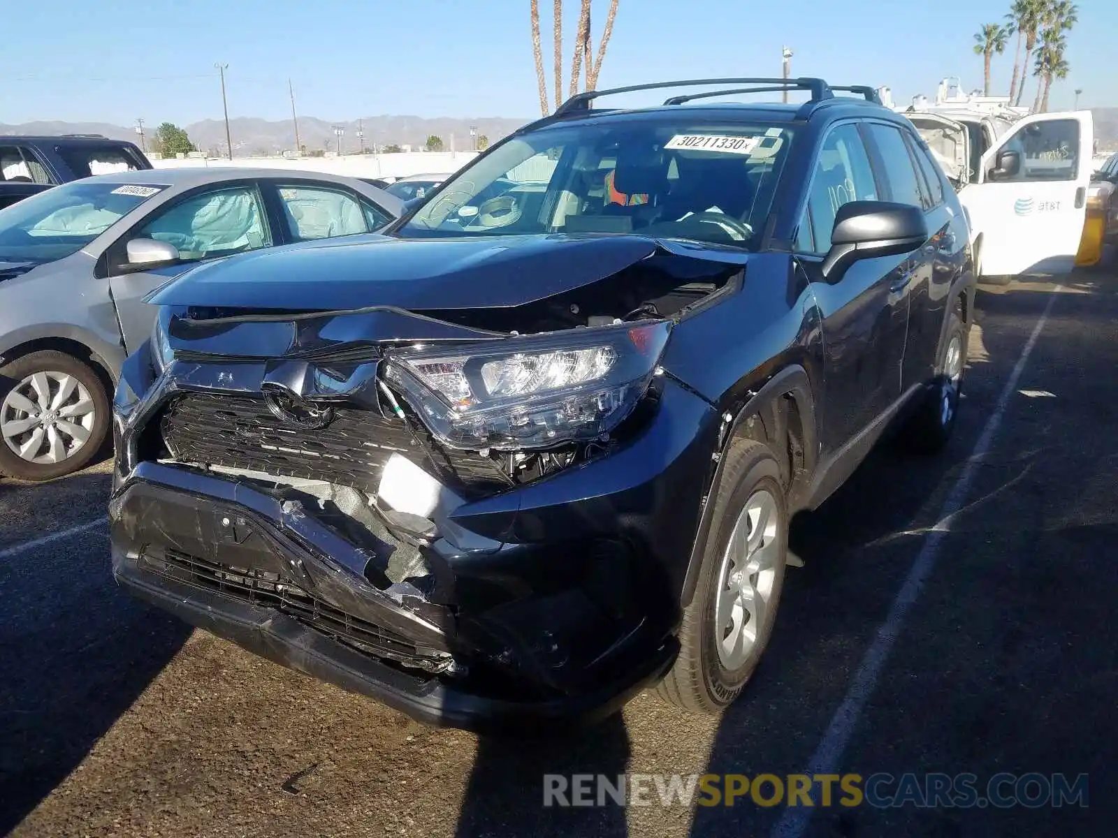 2 Photograph of a damaged car 2T3H1RFV8LC034647 TOYOTA RAV4 2020