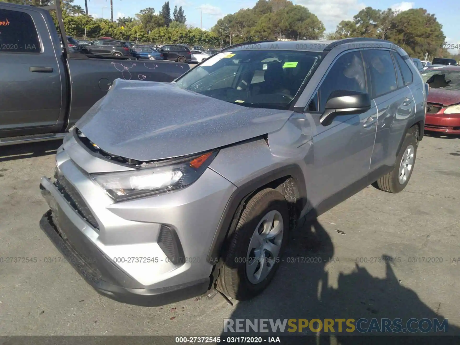 2 Photograph of a damaged car 2T3H1RFV8LC034695 TOYOTA RAV4 2020