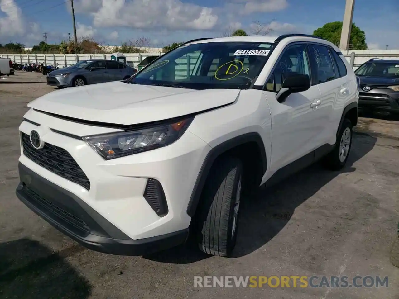 2 Photograph of a damaged car 2T3H1RFV8LC036110 TOYOTA RAV4 2020