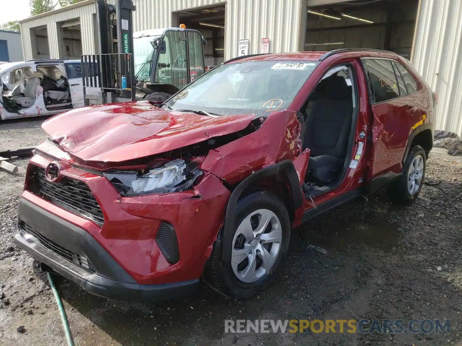 2 Photograph of a damaged car 2T3H1RFV8LC036317 TOYOTA RAV4 2020