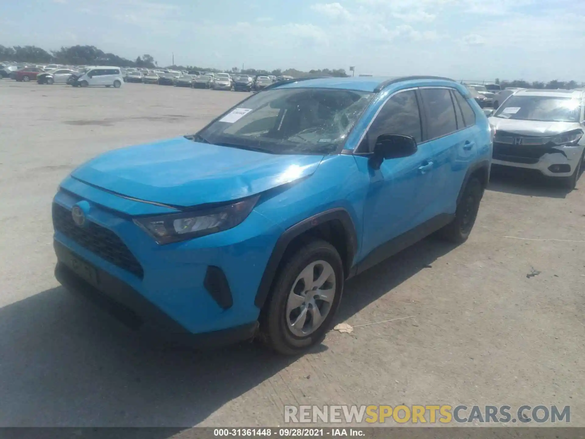 2 Фотография поврежденного автомобиля 2T3H1RFV8LC040254 TOYOTA RAV4 2020