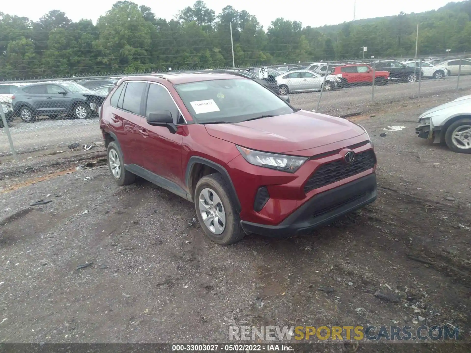 1 Photograph of a damaged car 2T3H1RFV8LC041677 TOYOTA RAV4 2020