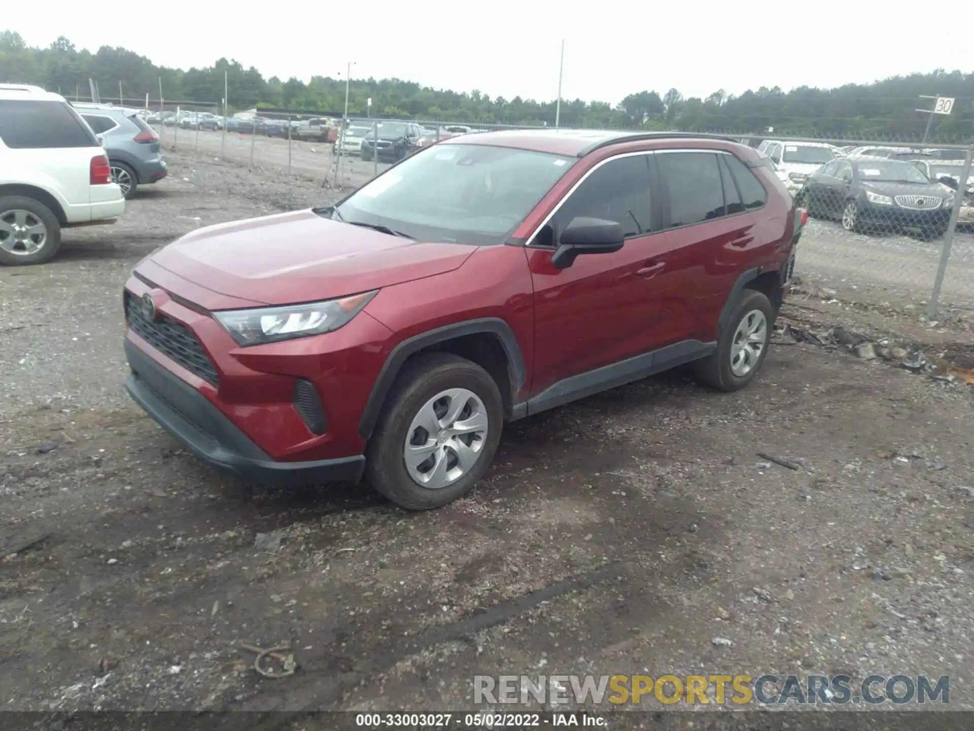 2 Photograph of a damaged car 2T3H1RFV8LC041677 TOYOTA RAV4 2020