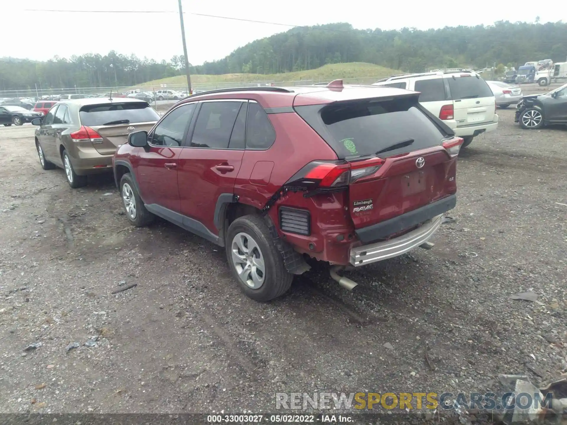 3 Photograph of a damaged car 2T3H1RFV8LC041677 TOYOTA RAV4 2020