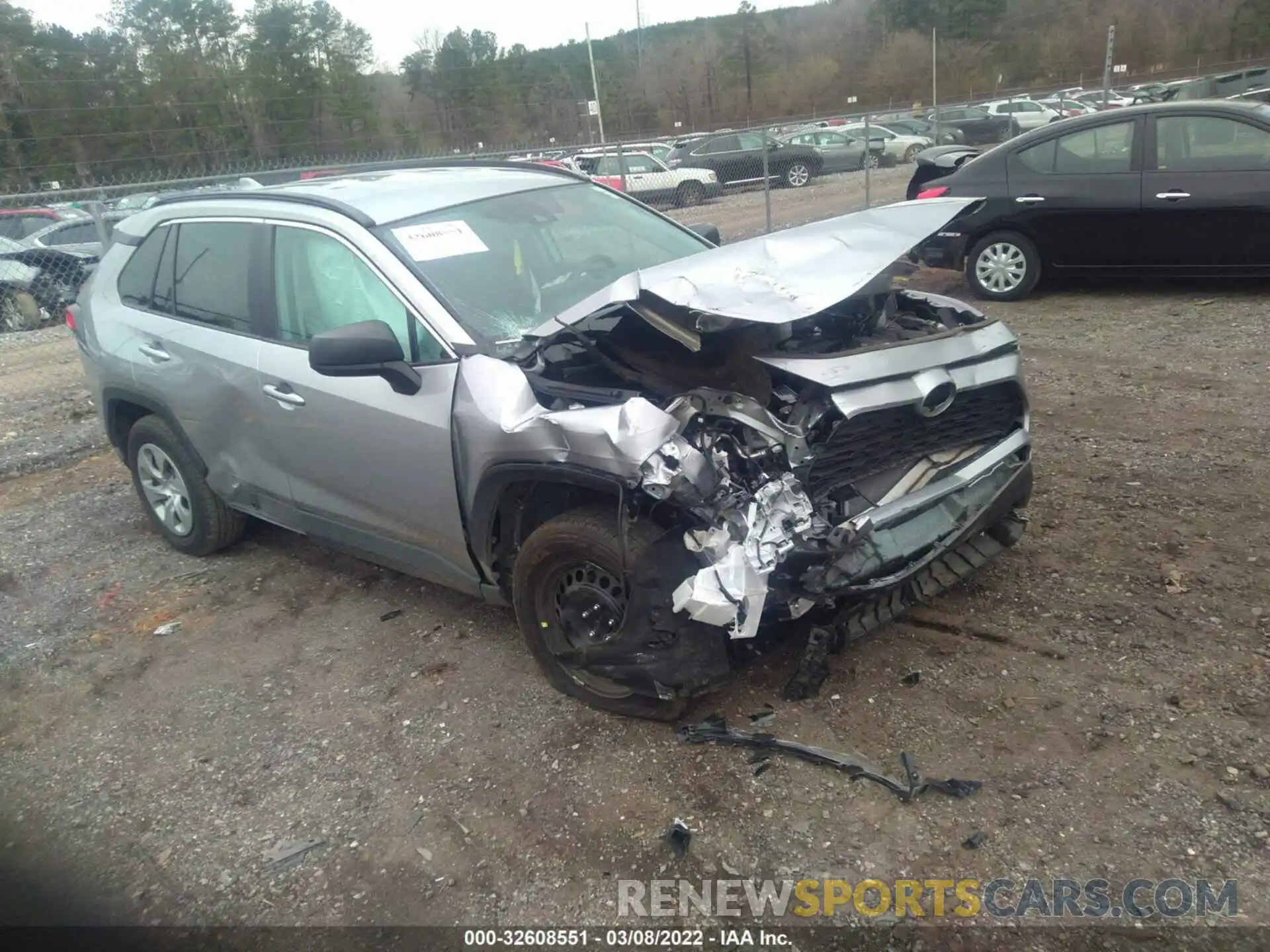 1 Photograph of a damaged car 2T3H1RFV8LC049052 TOYOTA RAV4 2020