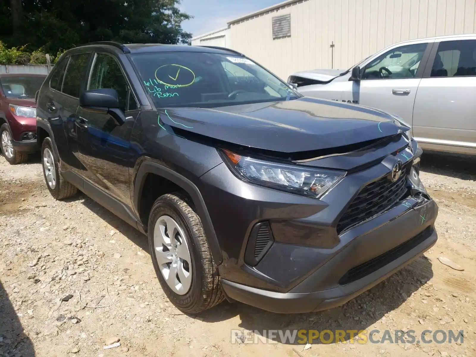 1 Photograph of a damaged car 2T3H1RFV8LC050007 TOYOTA RAV4 2020