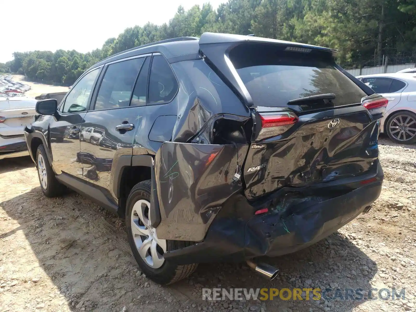 3 Photograph of a damaged car 2T3H1RFV8LC050007 TOYOTA RAV4 2020