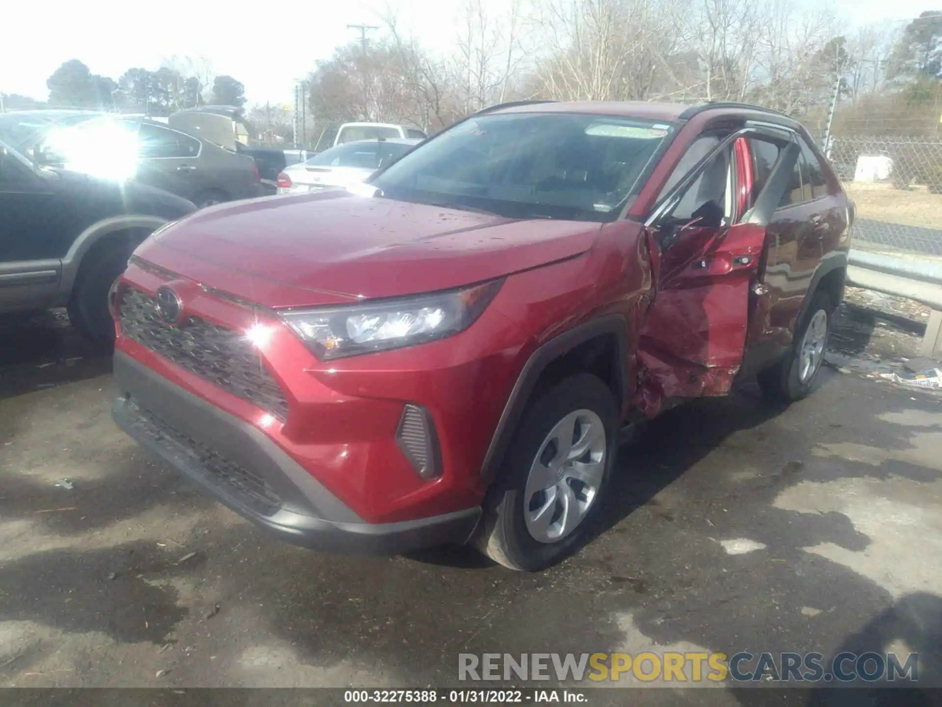 2 Photograph of a damaged car 2T3H1RFV8LC054123 TOYOTA RAV4 2020