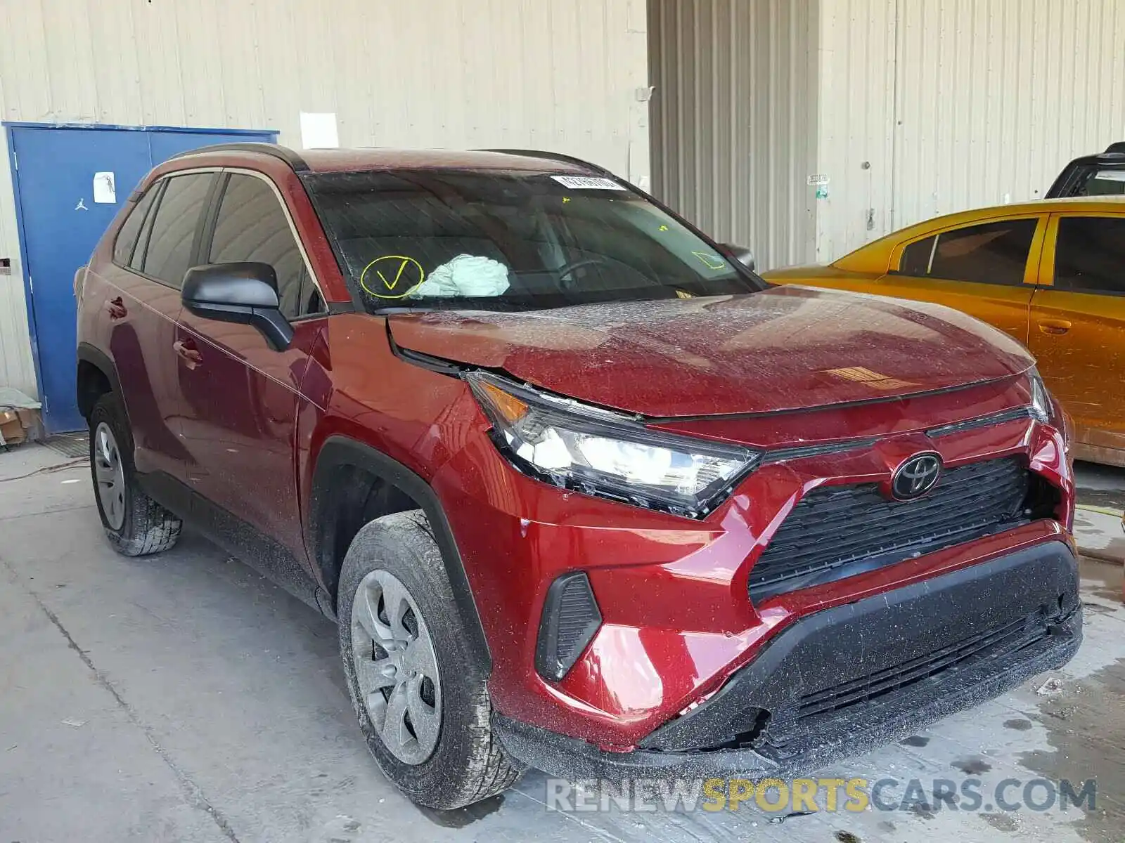 1 Photograph of a damaged car 2T3H1RFV8LC054185 TOYOTA RAV4 2020