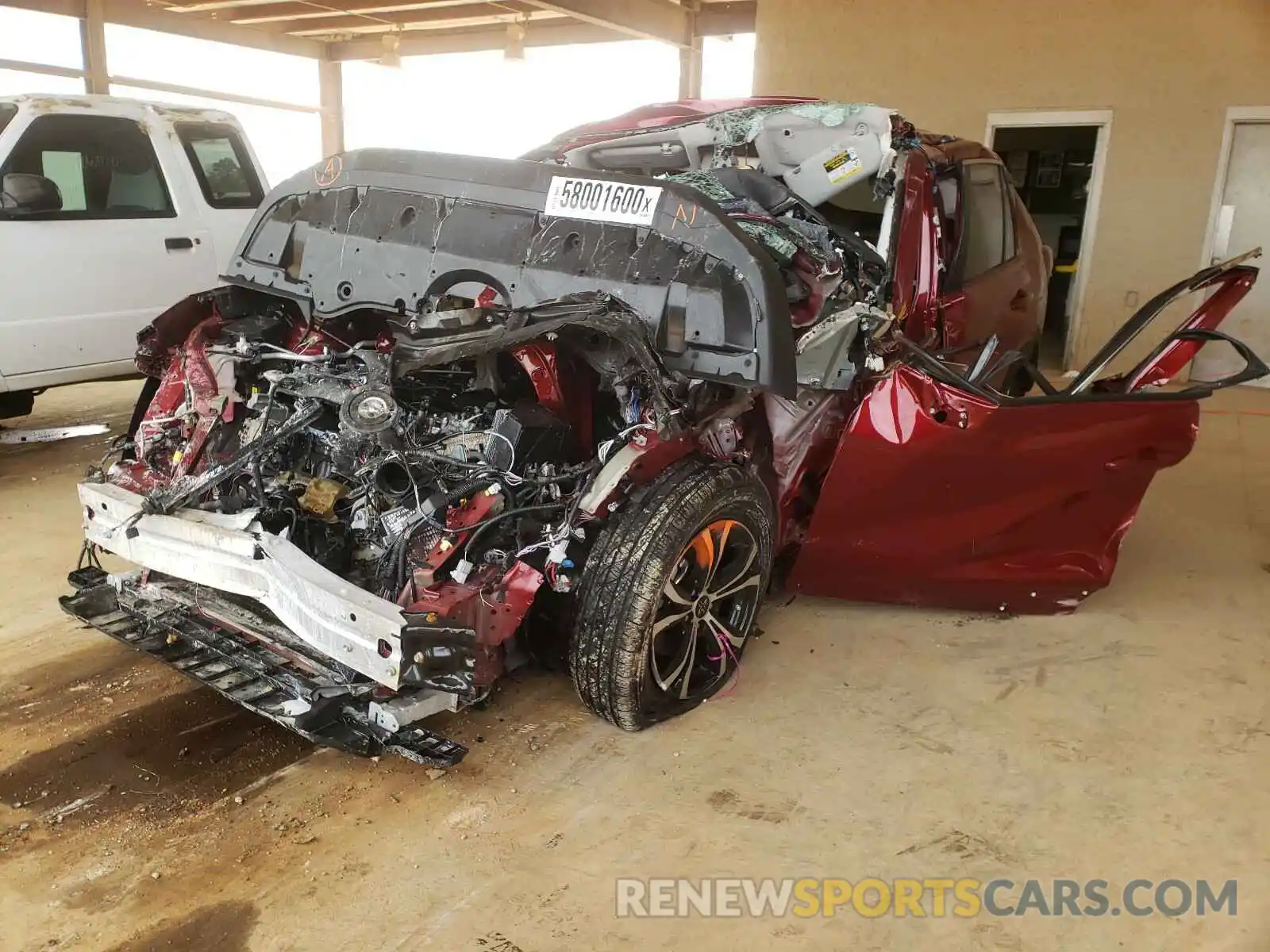 2 Photograph of a damaged car 2T3H1RFV8LC059144 TOYOTA RAV4 2020