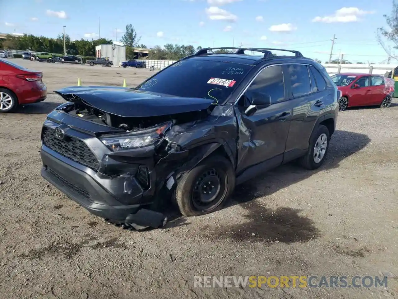 2 Photograph of a damaged car 2T3H1RFV8LC072413 TOYOTA RAV4 2020