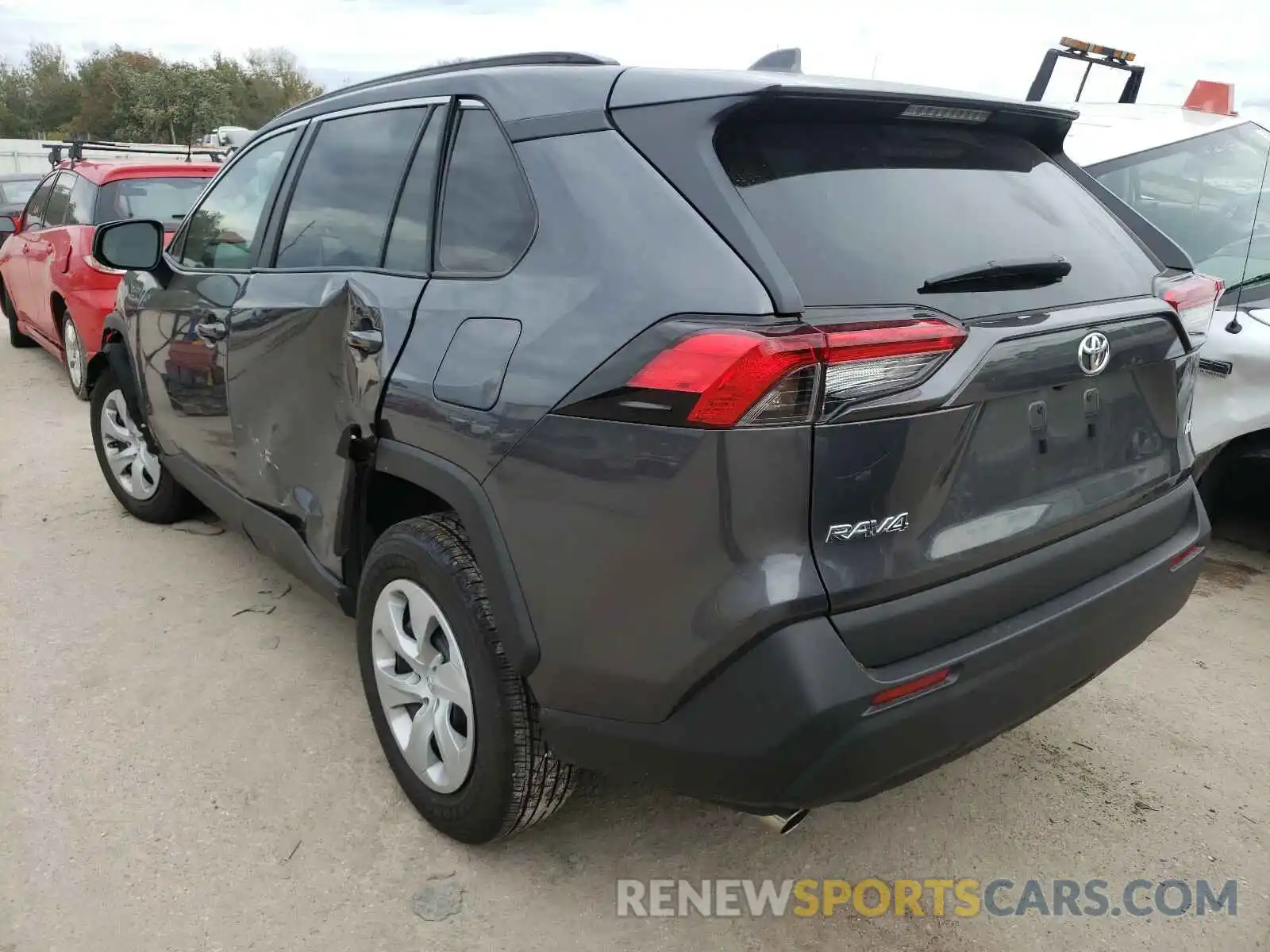 3 Photograph of a damaged car 2T3H1RFV8LC074906 TOYOTA RAV4 2020