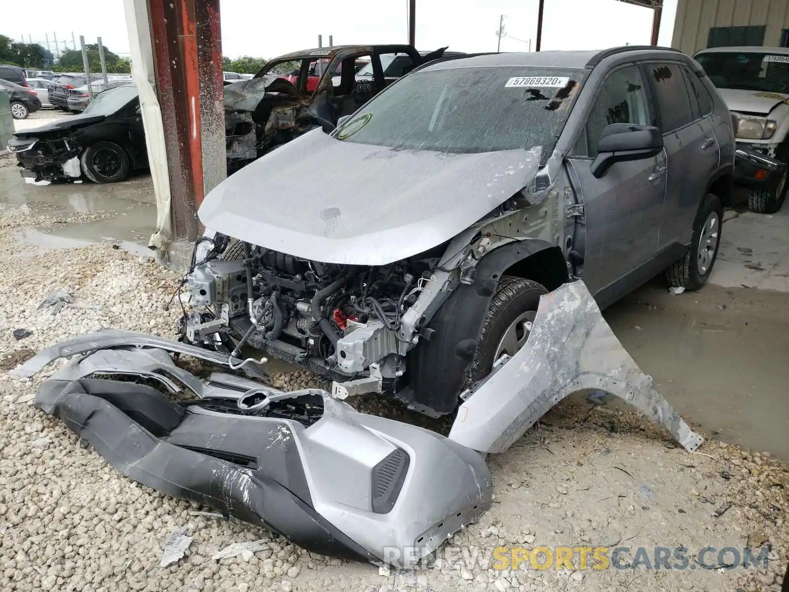 2 Photograph of a damaged car 2T3H1RFV8LC076994 TOYOTA RAV4 2020