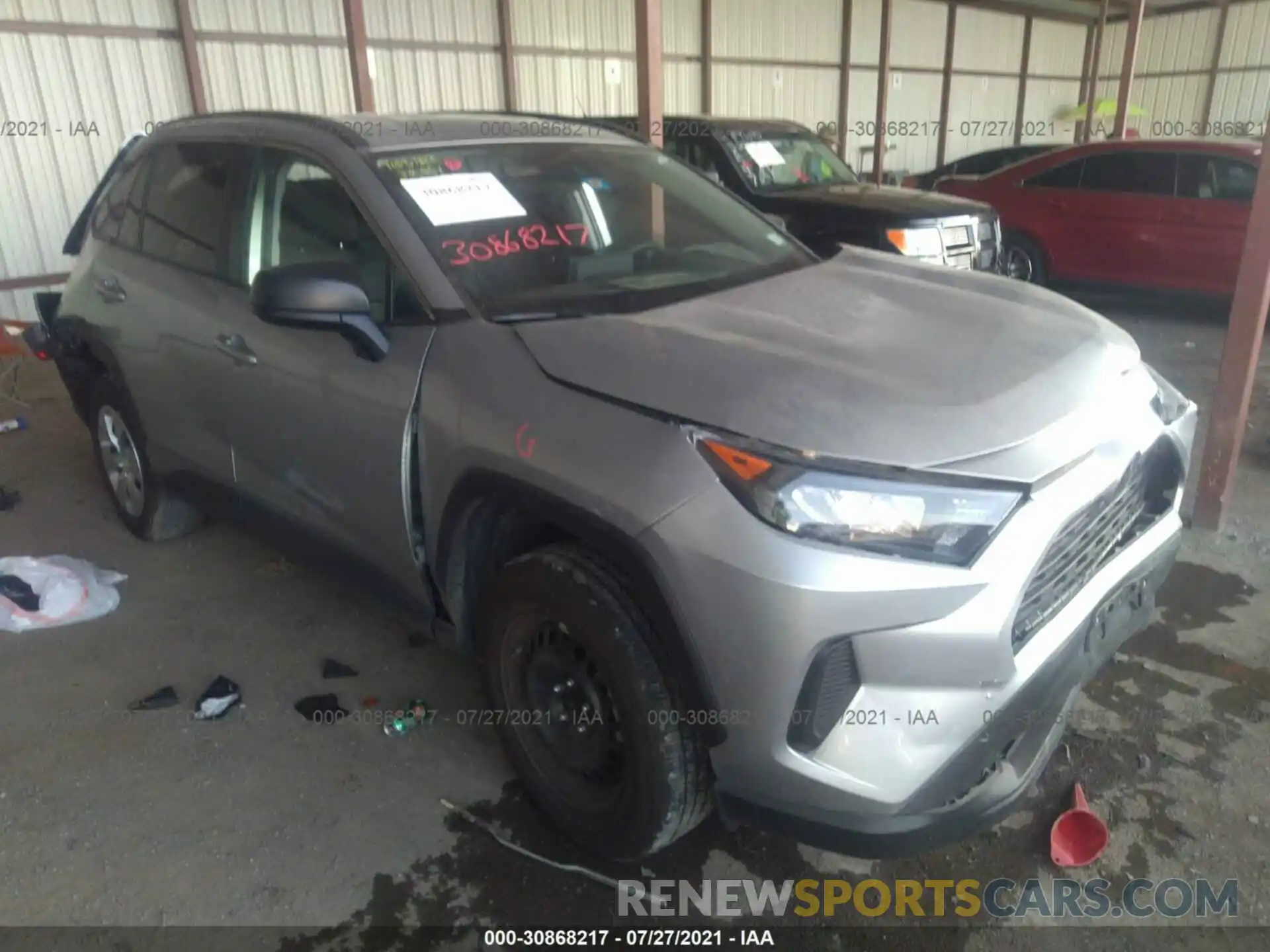 1 Фотография поврежденного автомобиля 2T3H1RFV8LC078860 TOYOTA RAV4 2020