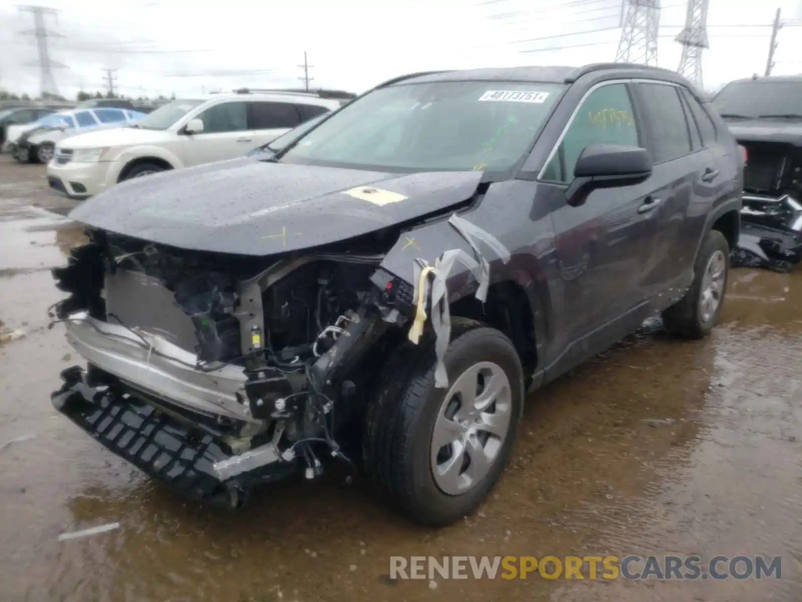 2 Photograph of a damaged car 2T3H1RFV8LW059904 TOYOTA RAV4 2020