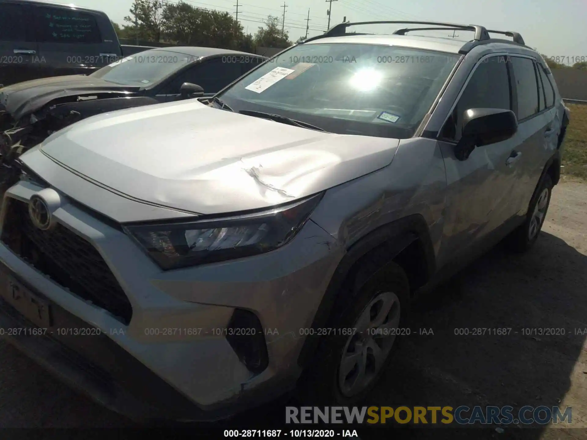 2 Фотография поврежденного автомобиля 2T3H1RFV8LW071079 TOYOTA RAV4 2020