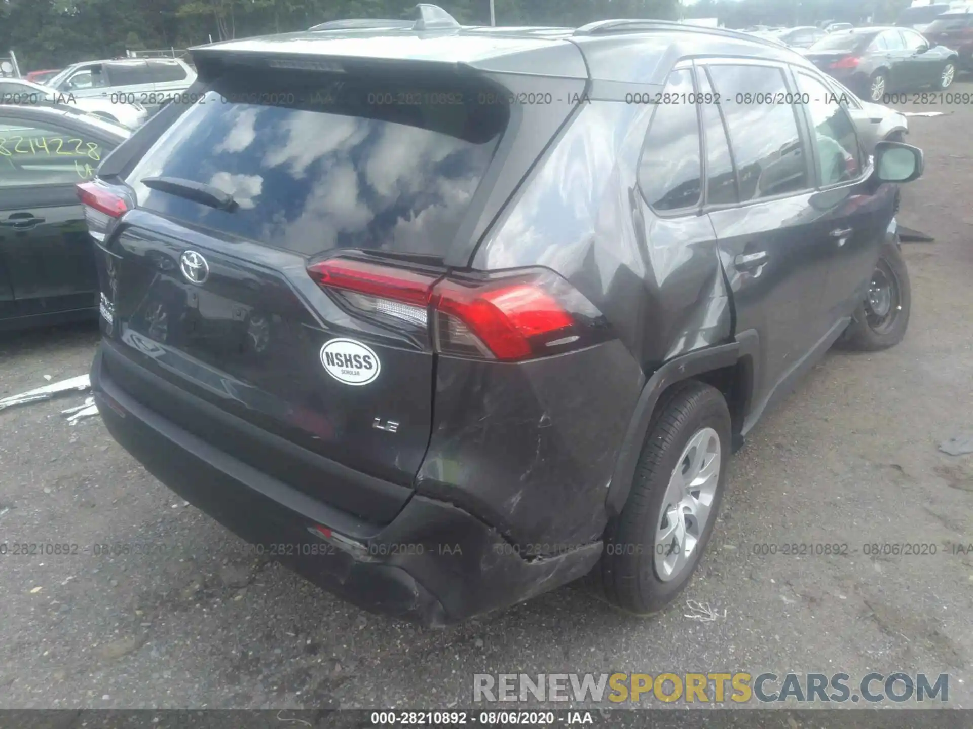 4 Photograph of a damaged car 2T3H1RFV8LW073236 TOYOTA RAV4 2020