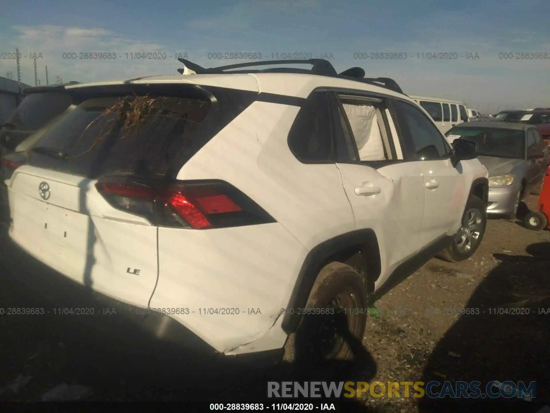 4 Photograph of a damaged car 2T3H1RFV8LW079182 TOYOTA RAV4 2020