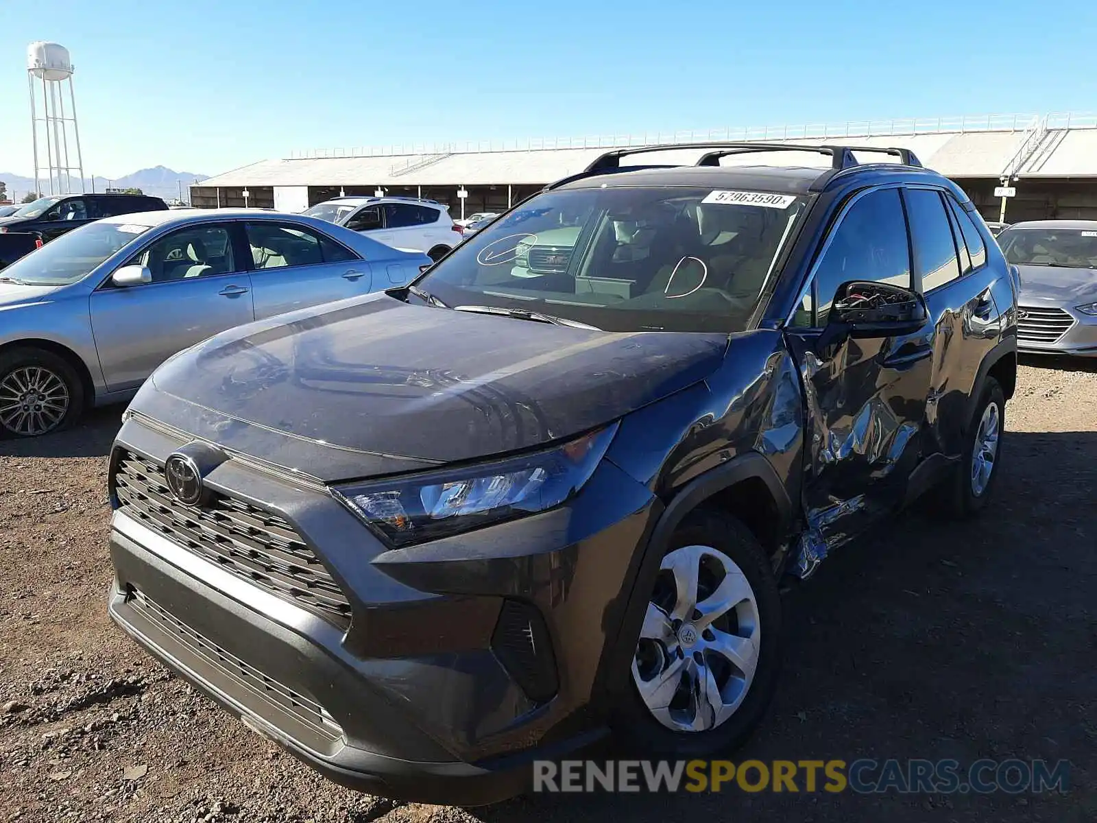 2 Photograph of a damaged car 2T3H1RFV8LW083703 TOYOTA RAV4 2020