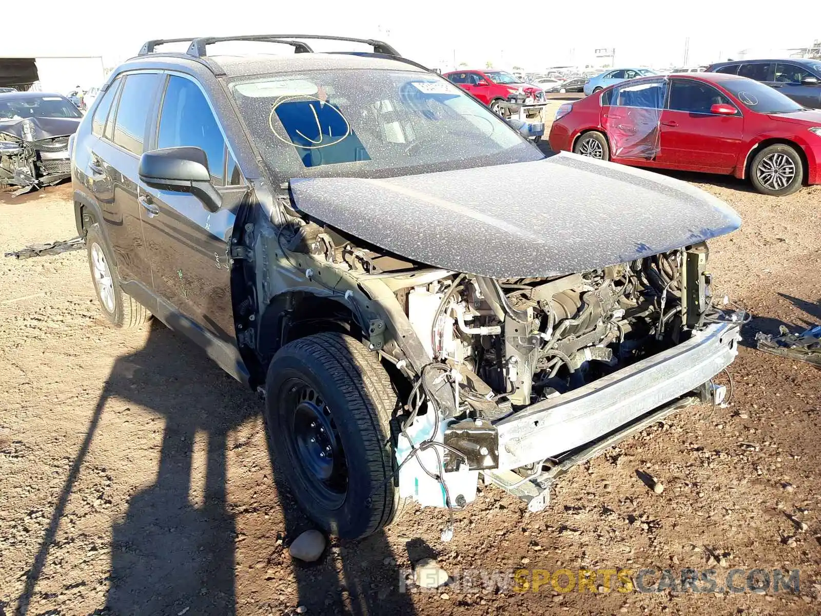 1 Photograph of a damaged car 2T3H1RFV8LW091512 TOYOTA RAV4 2020