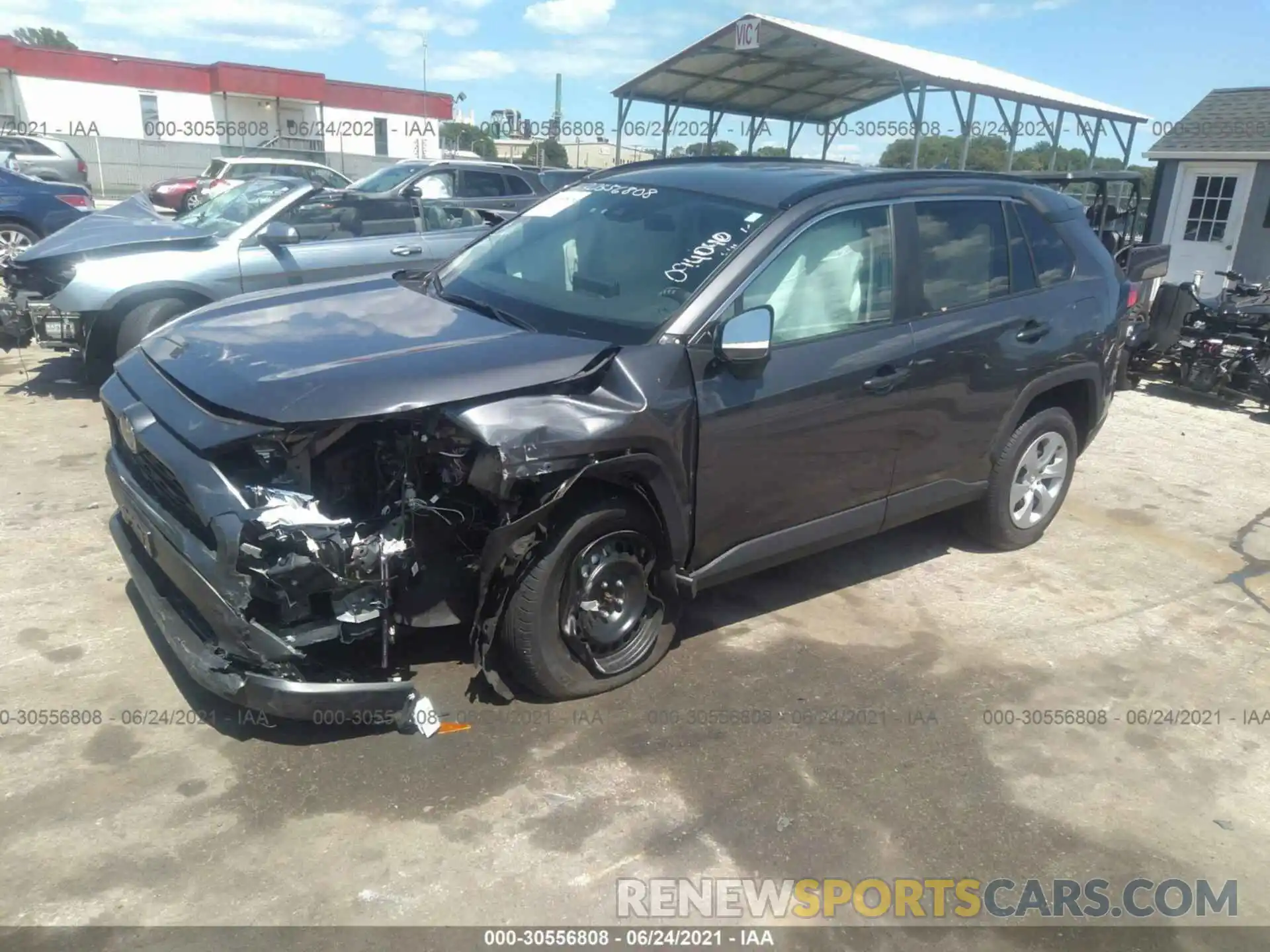 2 Photograph of a damaged car 2T3H1RFV8LW094040 TOYOTA RAV4 2020