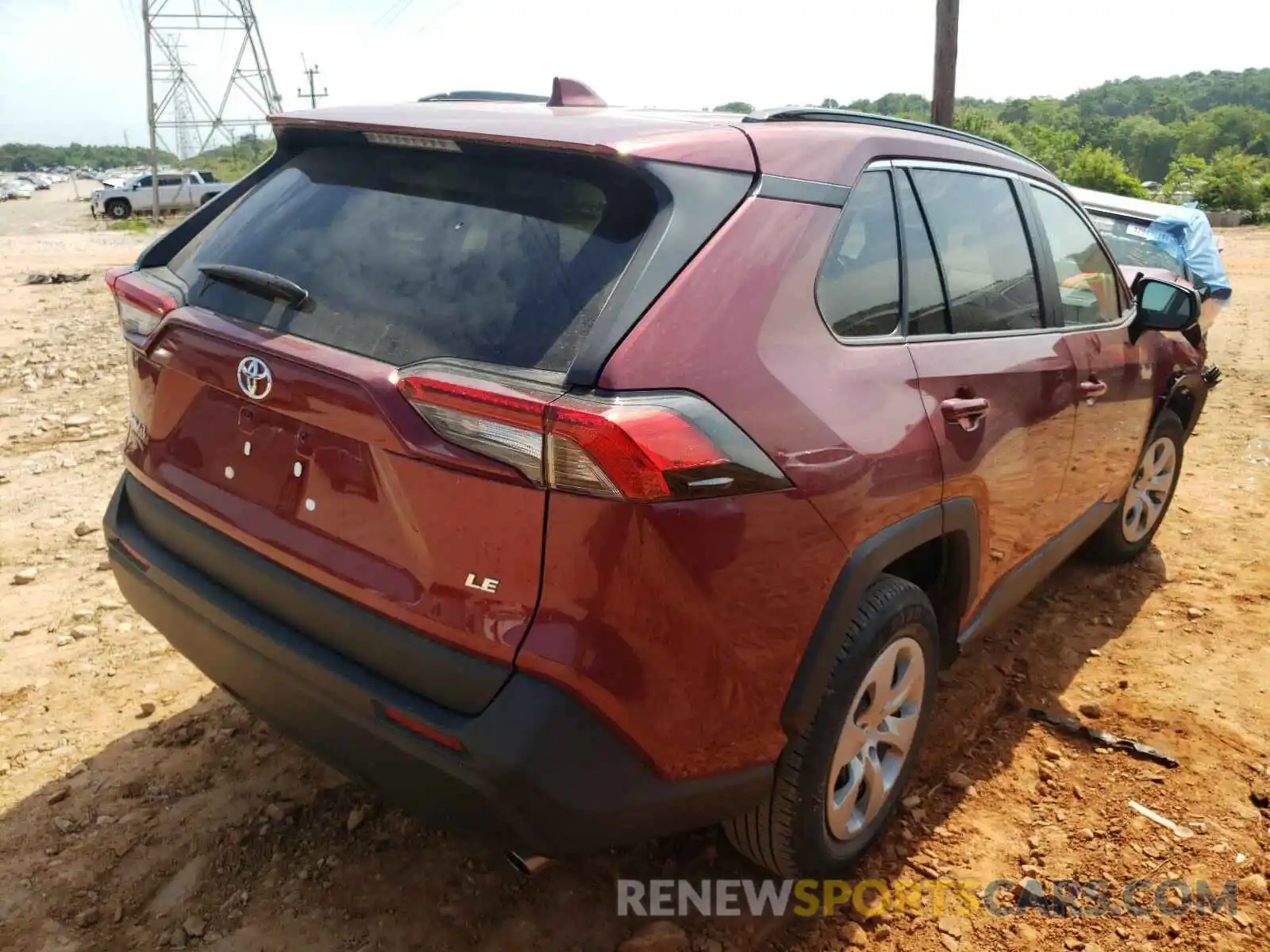 4 Photograph of a damaged car 2T3H1RFV9LC035130 TOYOTA RAV4 2020