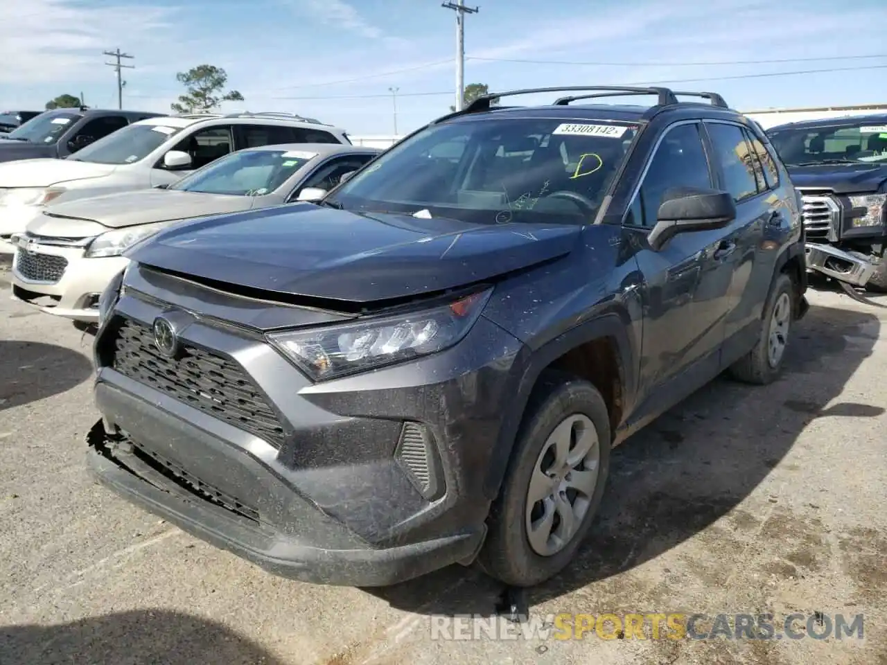 2 Photograph of a damaged car 2T3H1RFV9LC037704 TOYOTA RAV4 2020