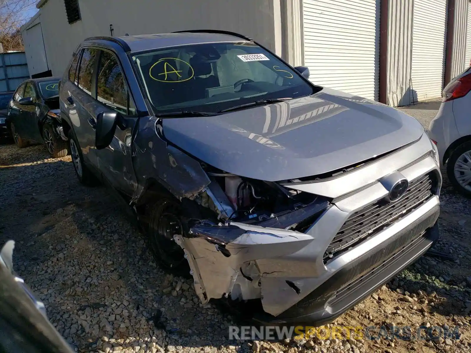 1 Photograph of a damaged car 2T3H1RFV9LC038500 TOYOTA RAV4 2020