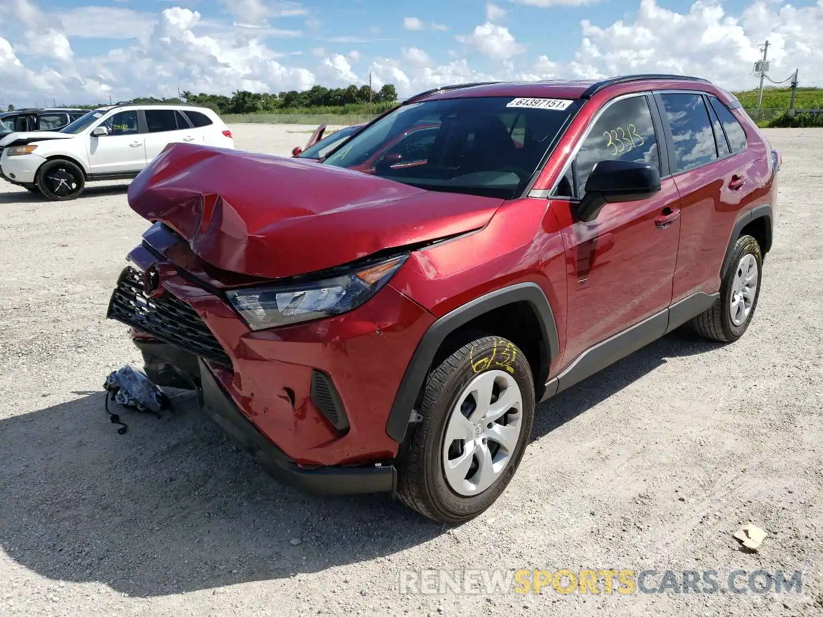 2 Photograph of a damaged car 2T3H1RFV9LC041719 TOYOTA RAV4 2020