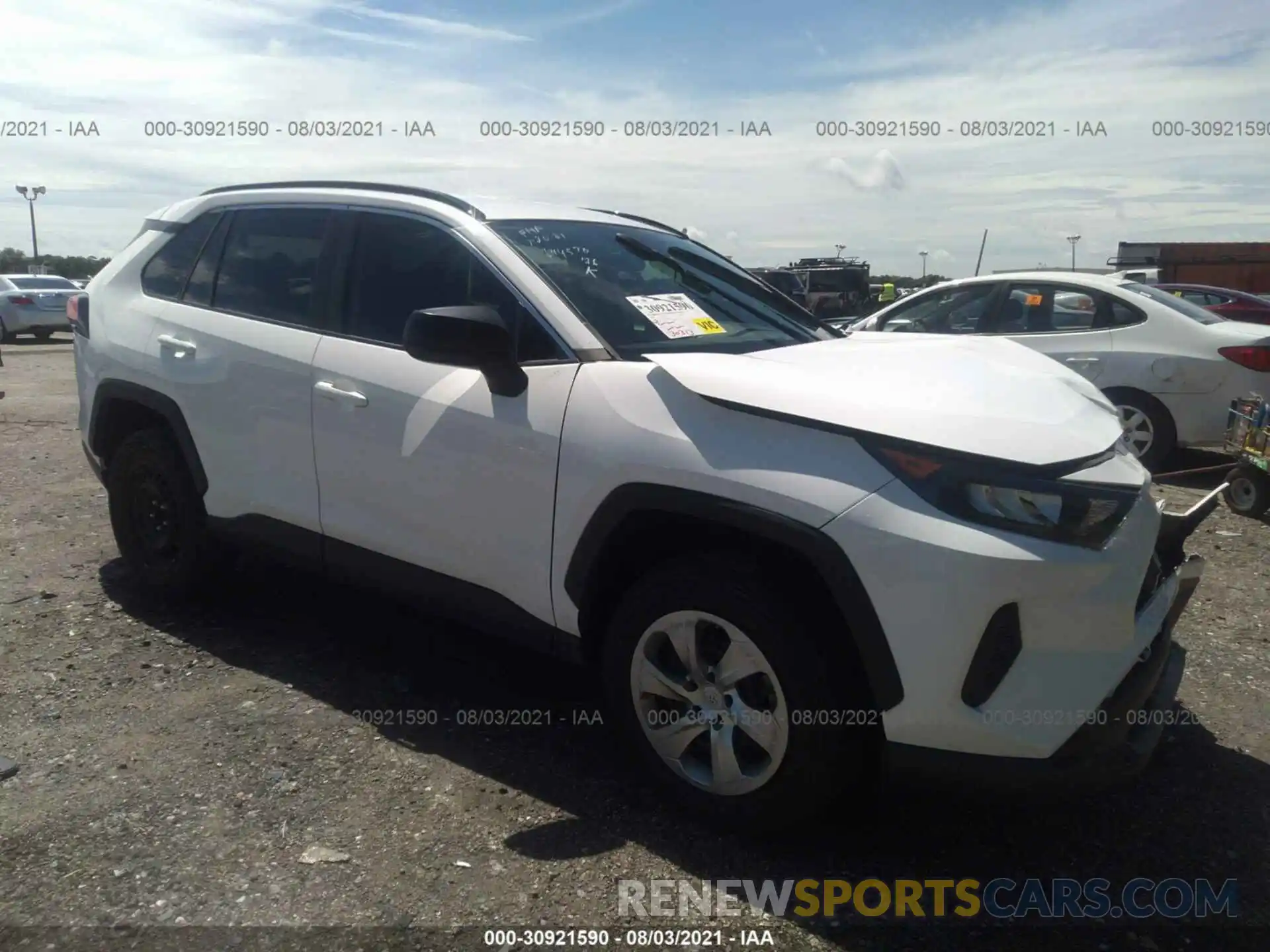 1 Photograph of a damaged car 2T3H1RFV9LC048945 TOYOTA RAV4 2020