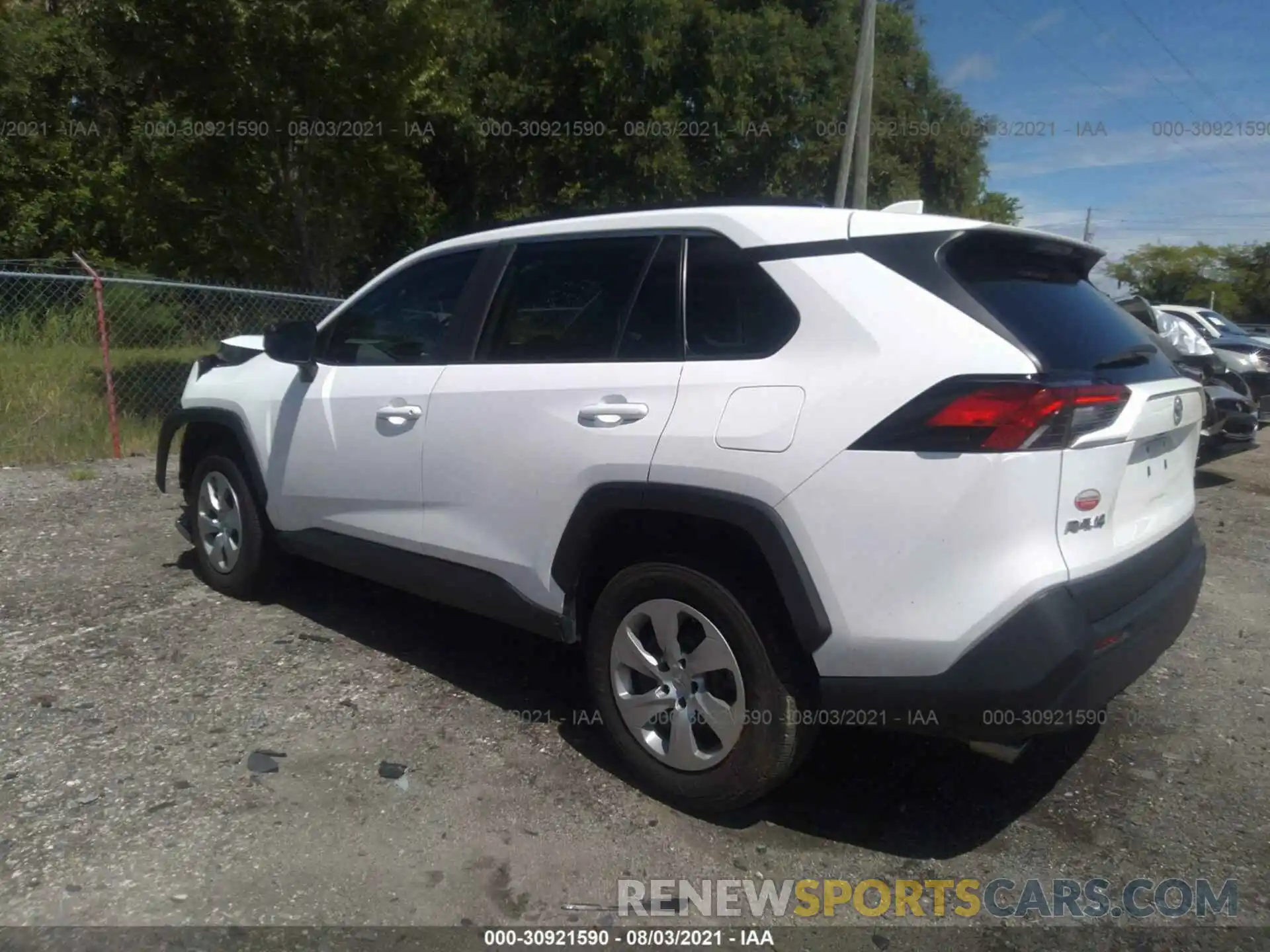 3 Photograph of a damaged car 2T3H1RFV9LC048945 TOYOTA RAV4 2020