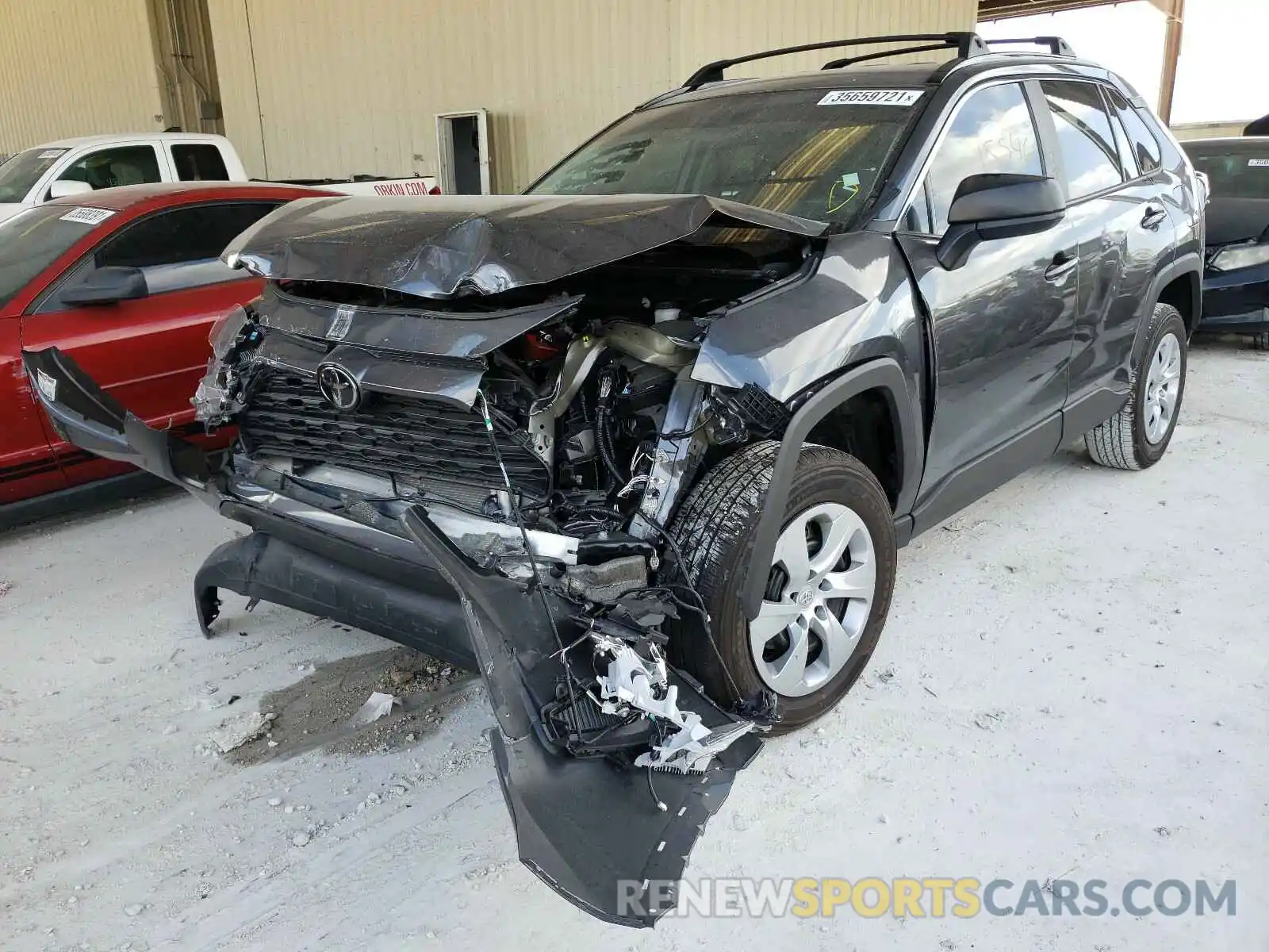 2 Photograph of a damaged car 2T3H1RFV9LC049576 TOYOTA RAV4 2020