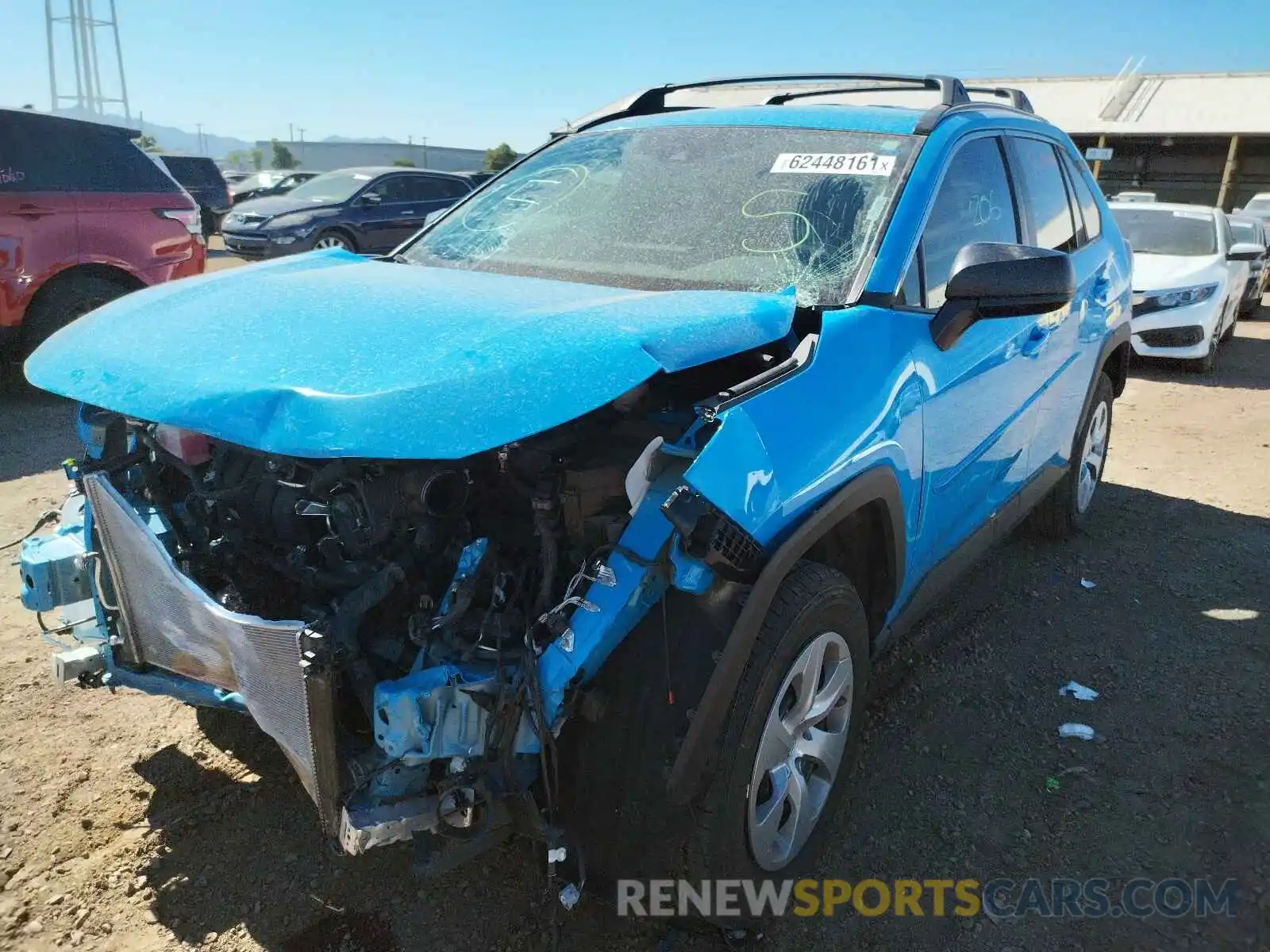 2 Photograph of a damaged car 2T3H1RFV9LC050372 TOYOTA RAV4 2020