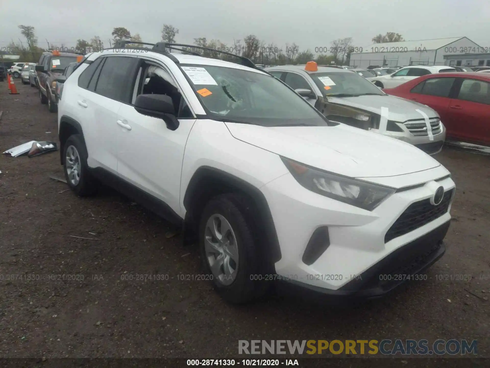 1 Photograph of a damaged car 2T3H1RFV9LC074378 TOYOTA RAV4 2020