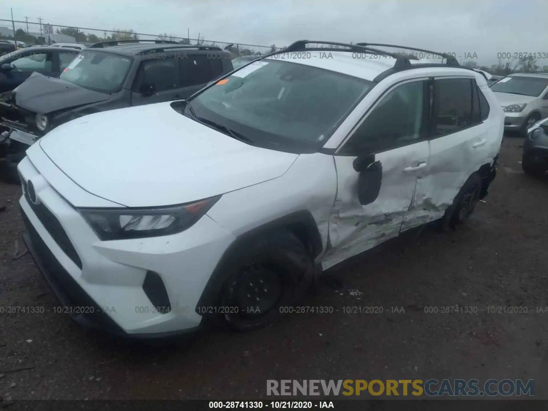 2 Photograph of a damaged car 2T3H1RFV9LC074378 TOYOTA RAV4 2020