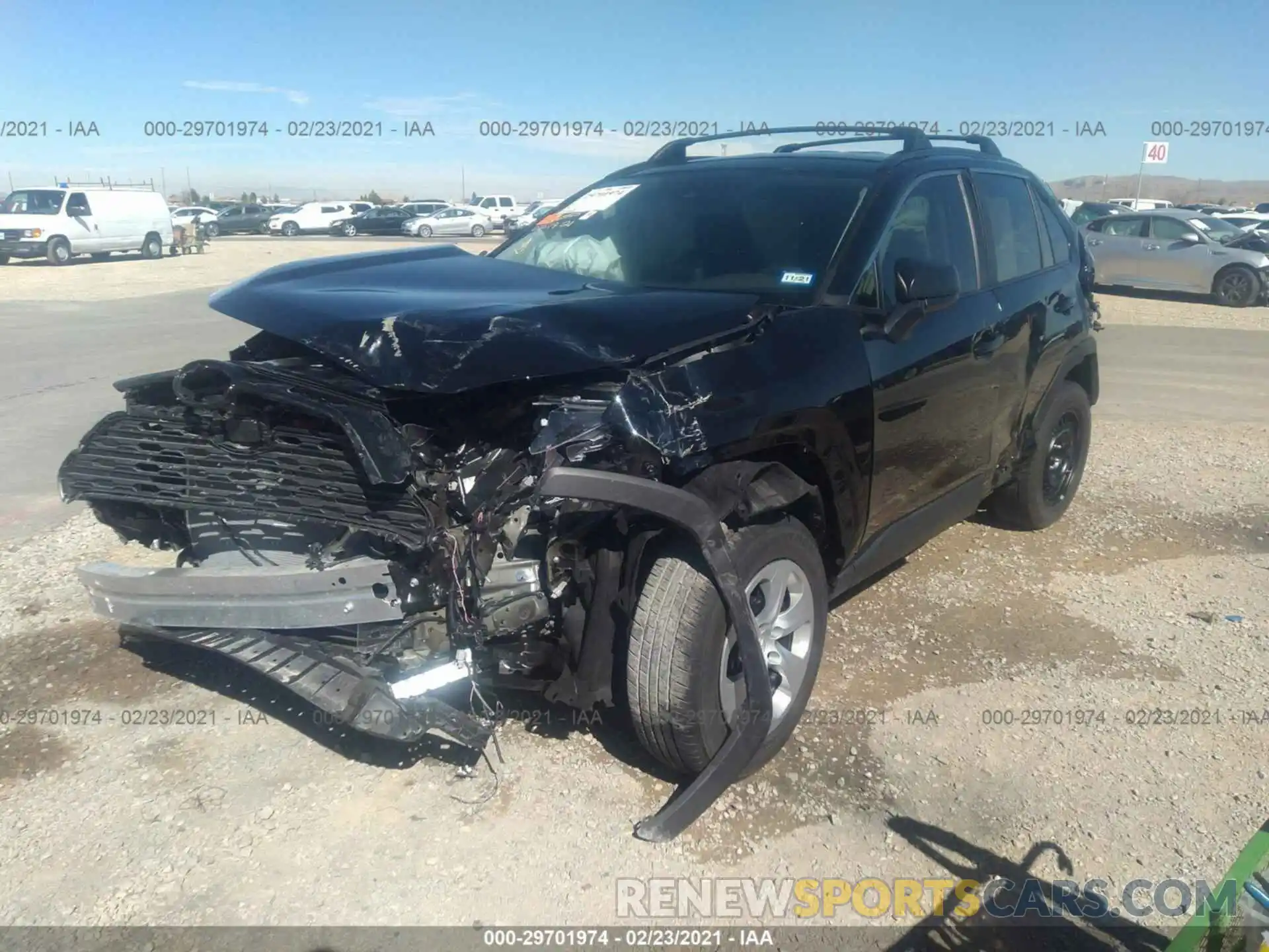 2 Photograph of a damaged car 2T3H1RFV9LW085606 TOYOTA RAV4 2020
